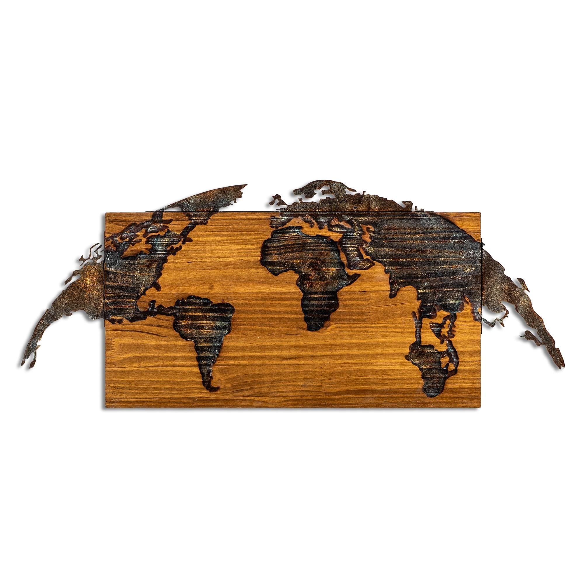 MA-145-A Ahşap Metal Duvar Tablosu | ByLamp