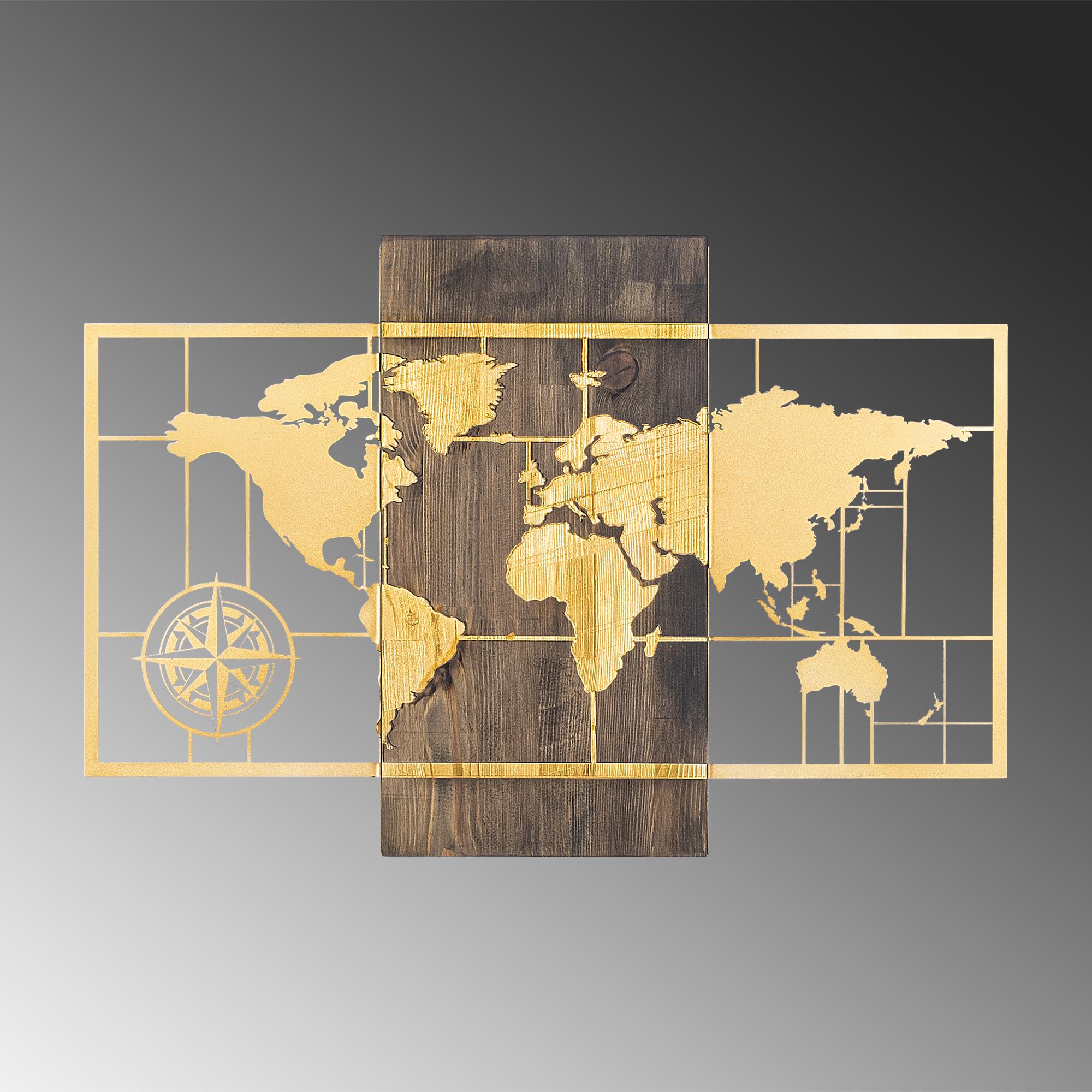 MA-146 Ahşap Metal Duvar Tablosu | ByLamp