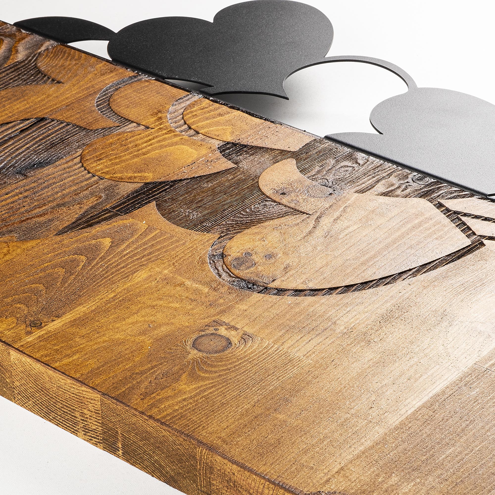 MA-152 Ahşap Metal Duvar Tablosu | ByLamp