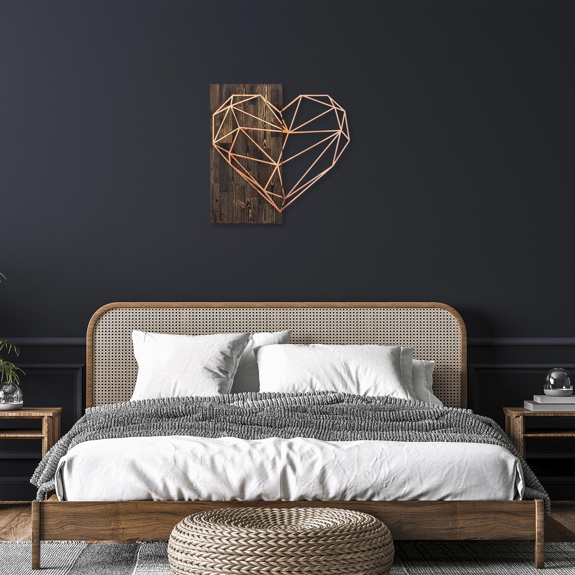 MA-154 Ahşap Metal Duvar Tablosu | ByLamp