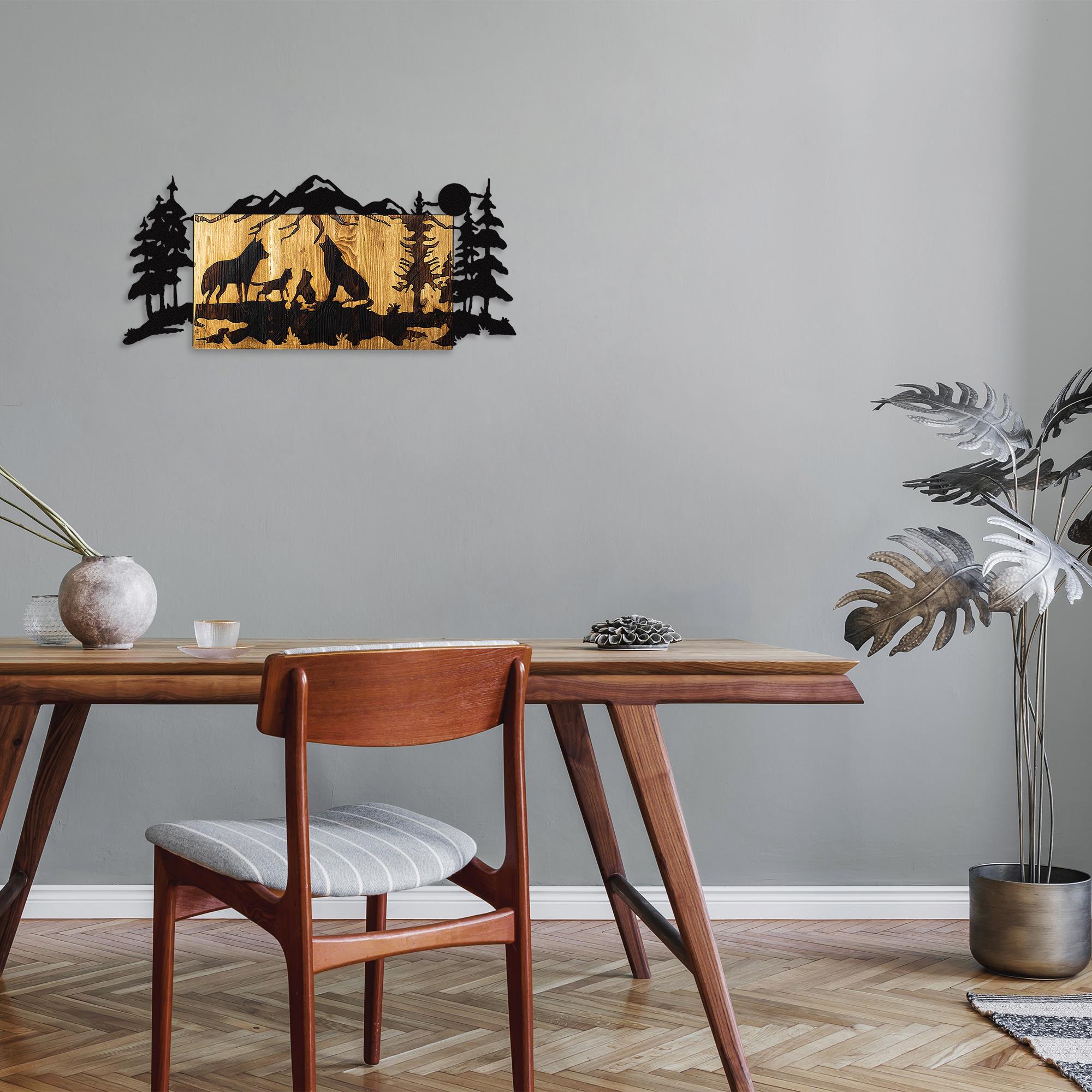 MA-204 Ahşap Metal Duvar Tablosu | ByLamp