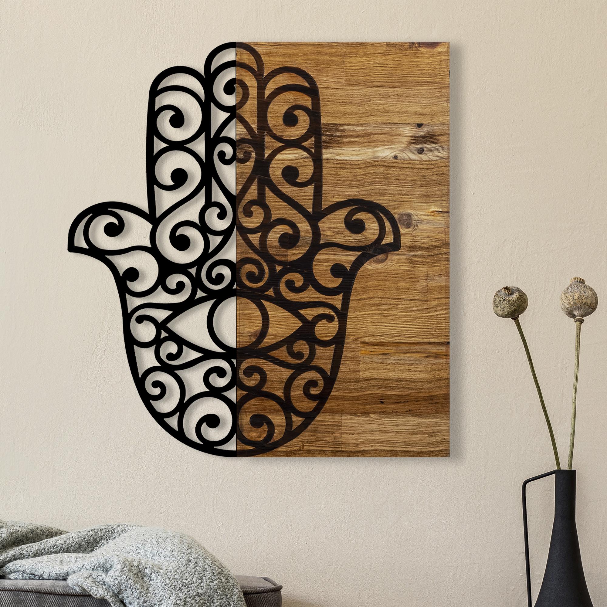 MA-236 Ahşap Metal Duvar Tablosu | ByLamp