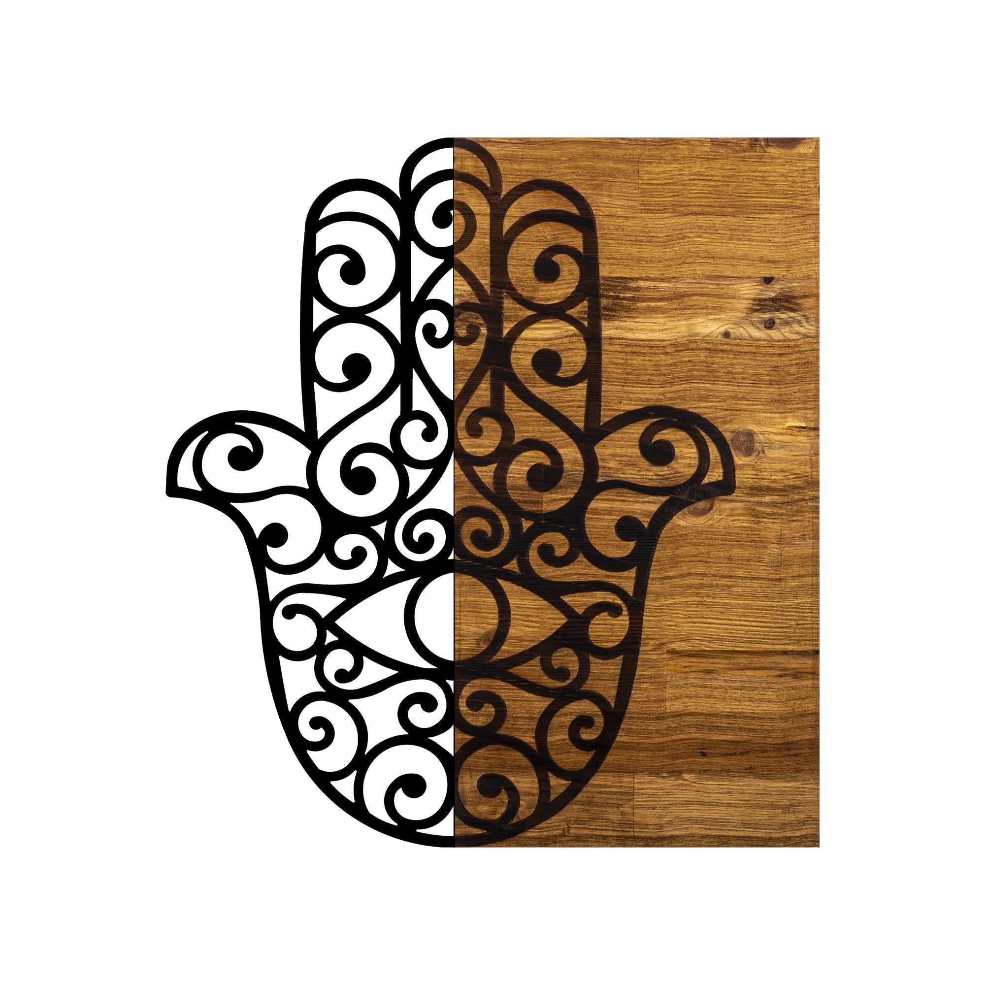 MA-236 Ahşap Metal Duvar Tablosu | ByLamp