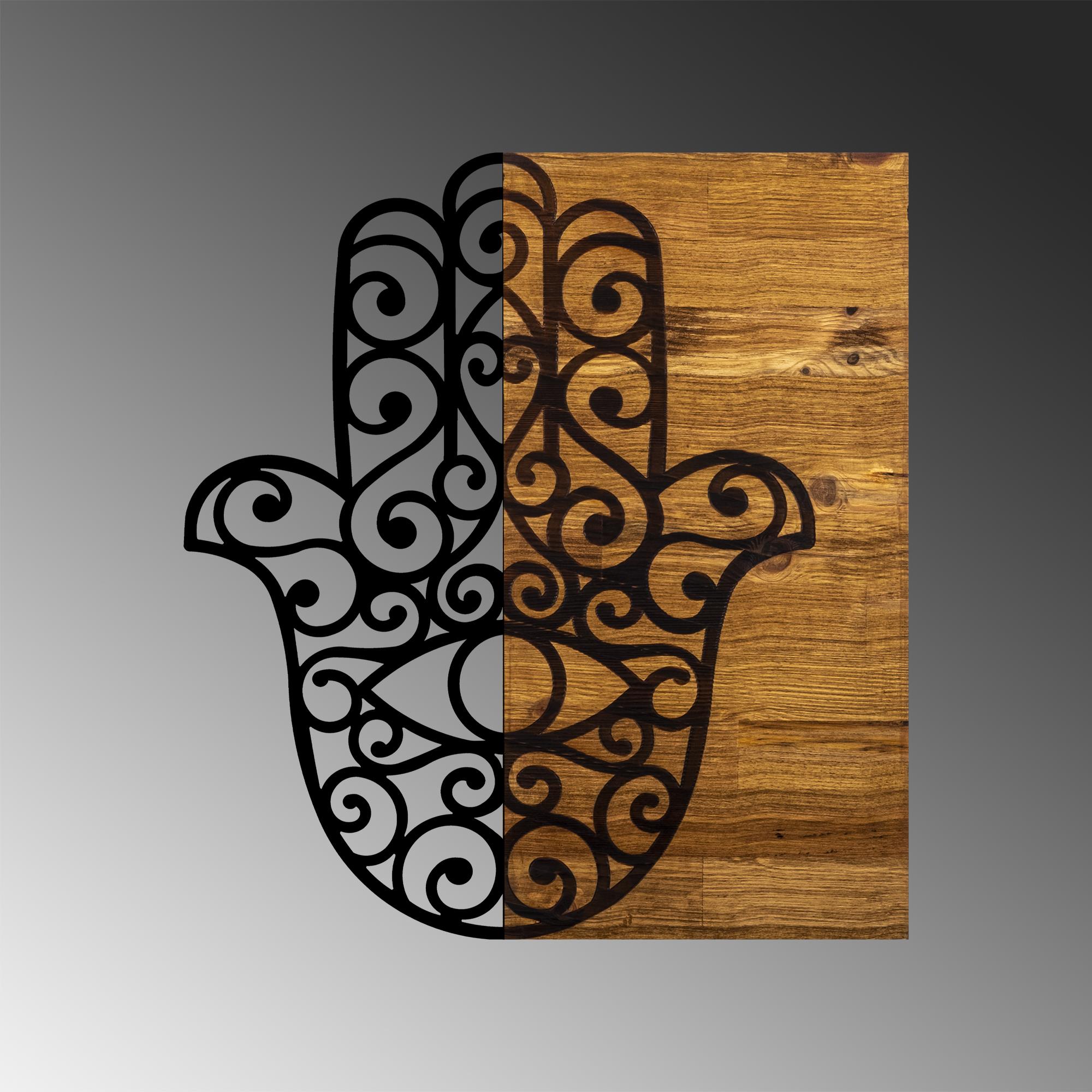 MA-236 Ahşap Metal Duvar Tablosu | ByLamp