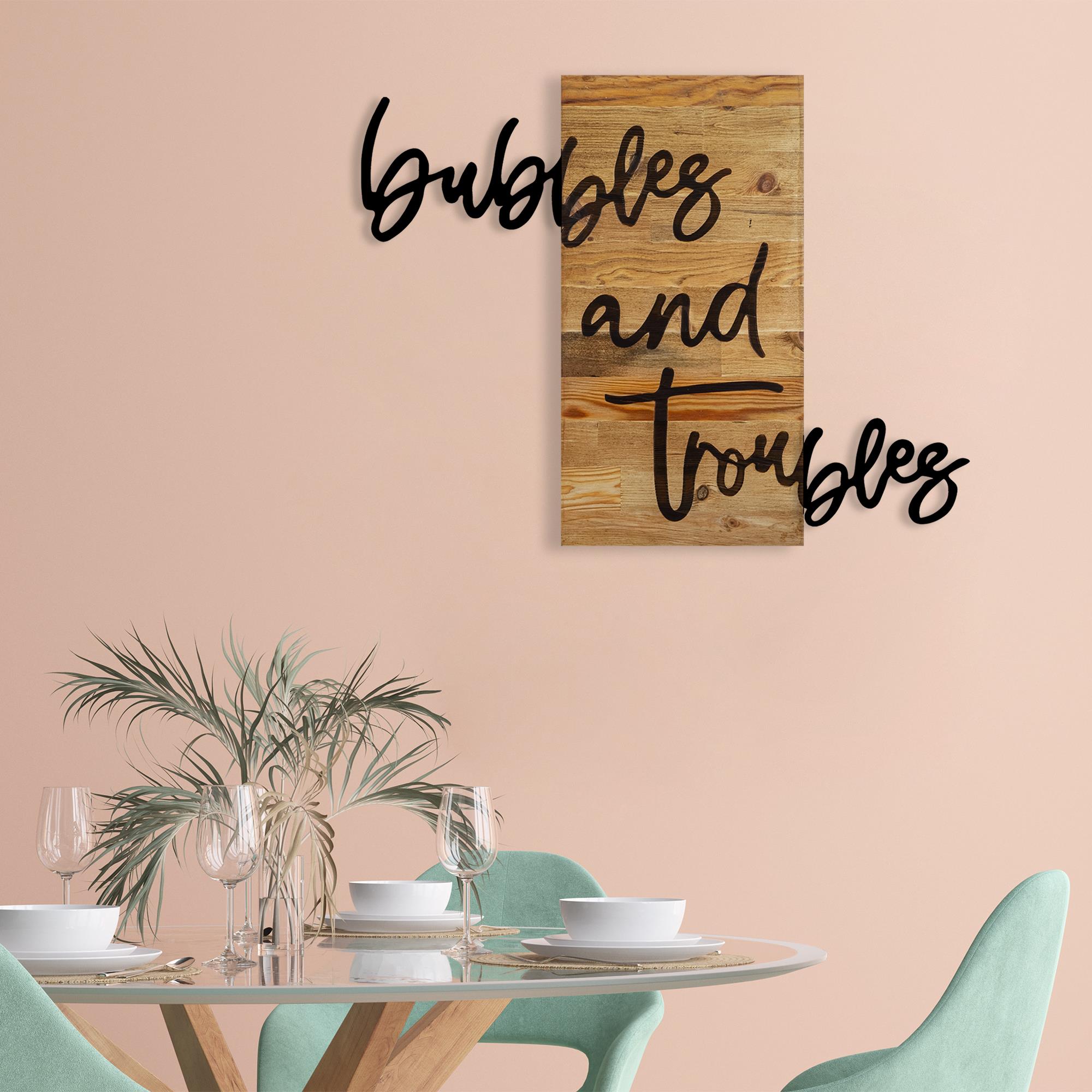 MA-237 Ahşap Metal Duvar Tablosu | ByLamp