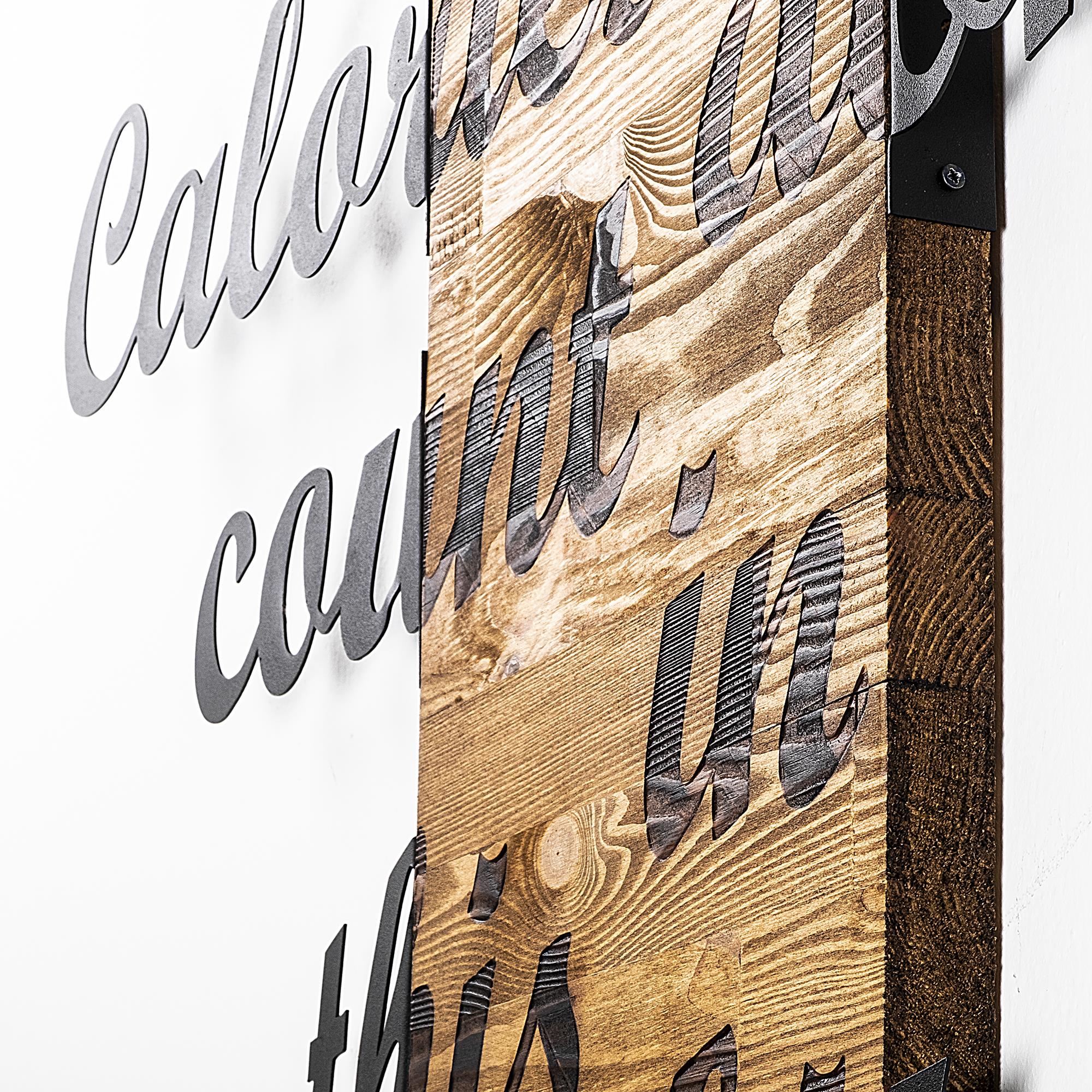 MA-238 Ahşap Metal Duvar Tablosu | ByLamp