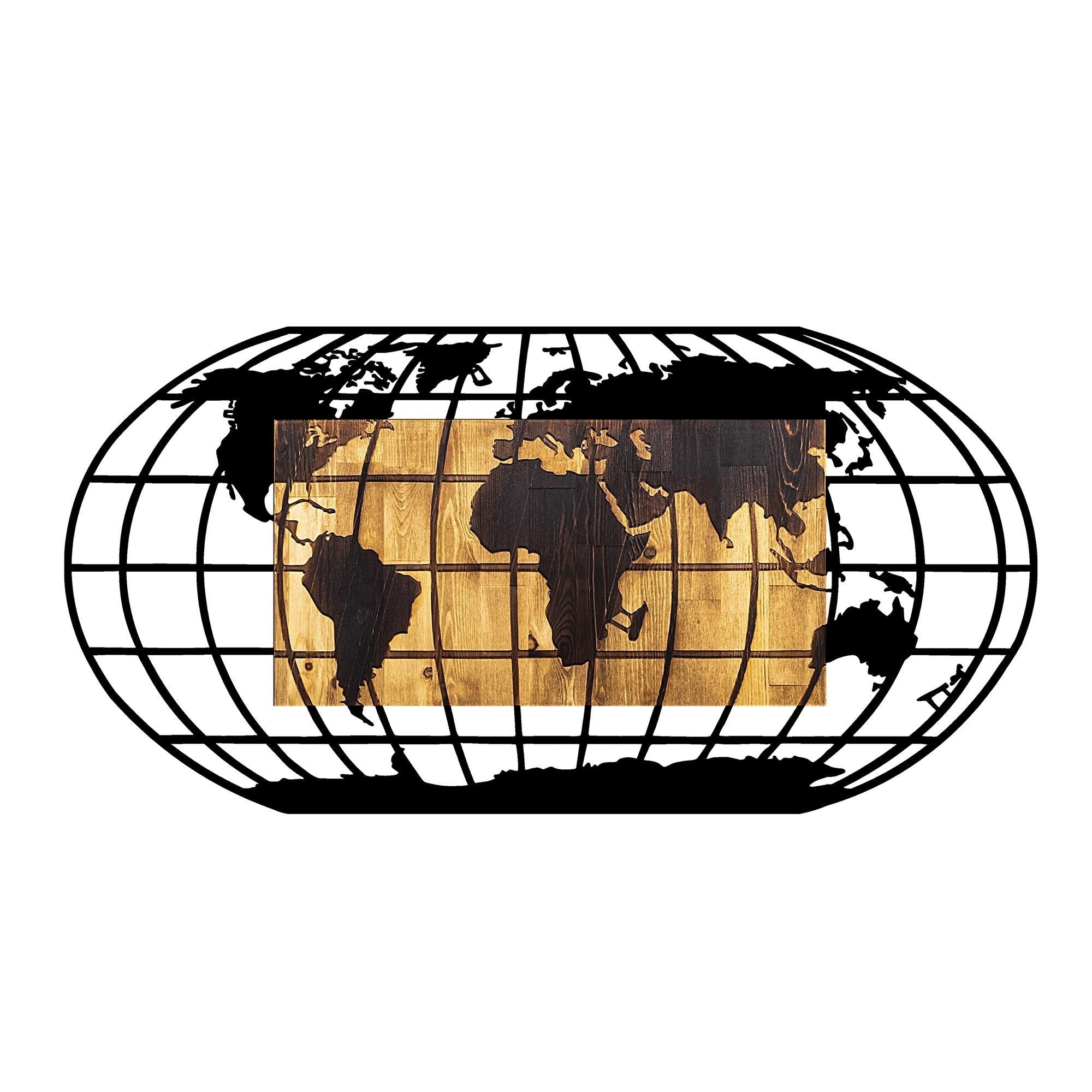 MA-241 Ahşap Metal Duvar Tablosu | ByLamp