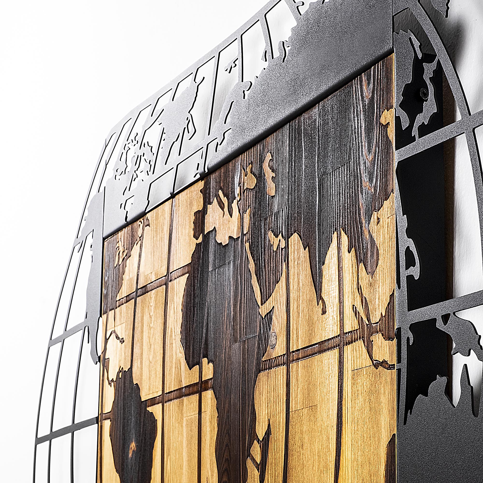 MA-241 Ahşap Metal Duvar Tablosu | ByLamp
