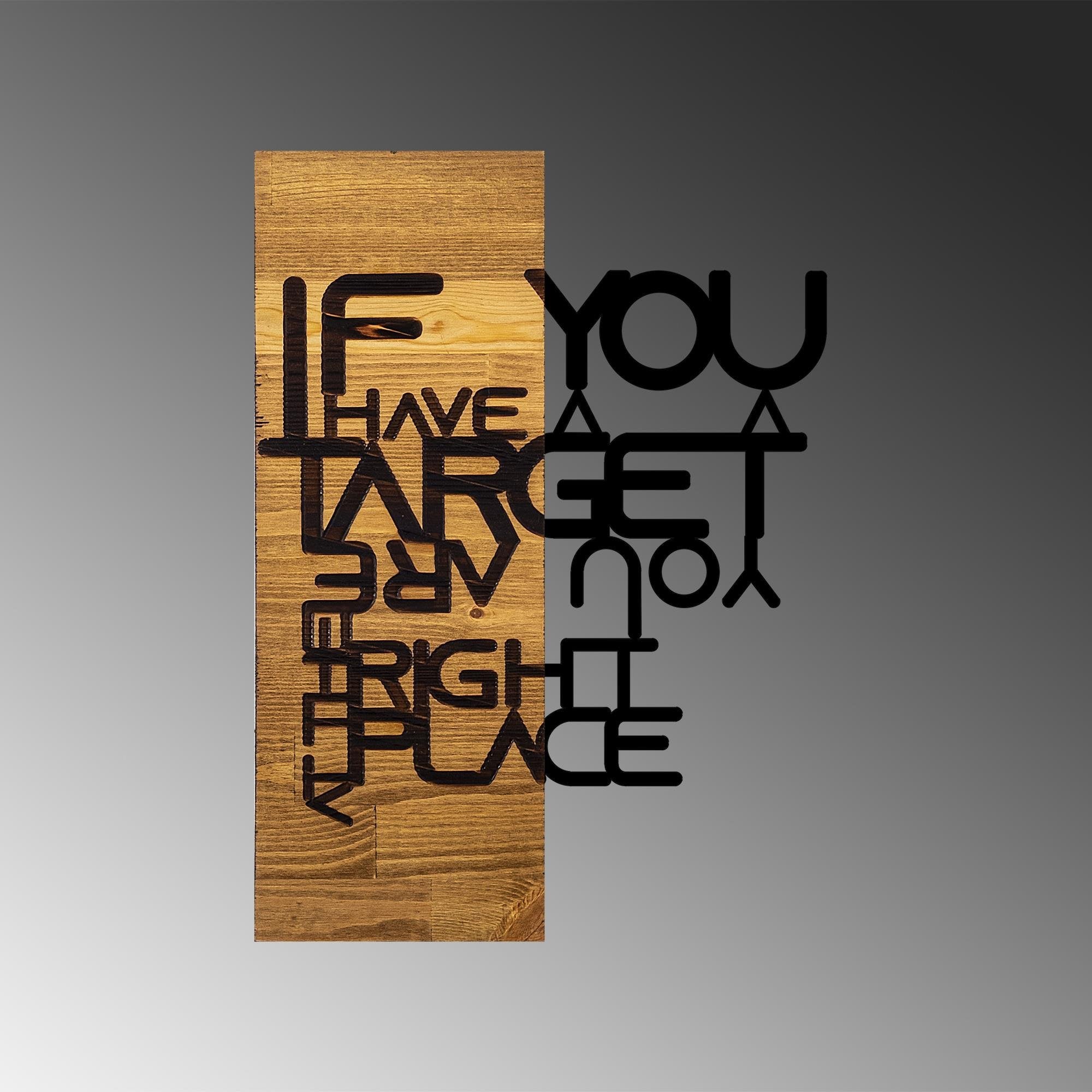 MA-258 Ahşap Metal Duvar Tablosu | ByLamp