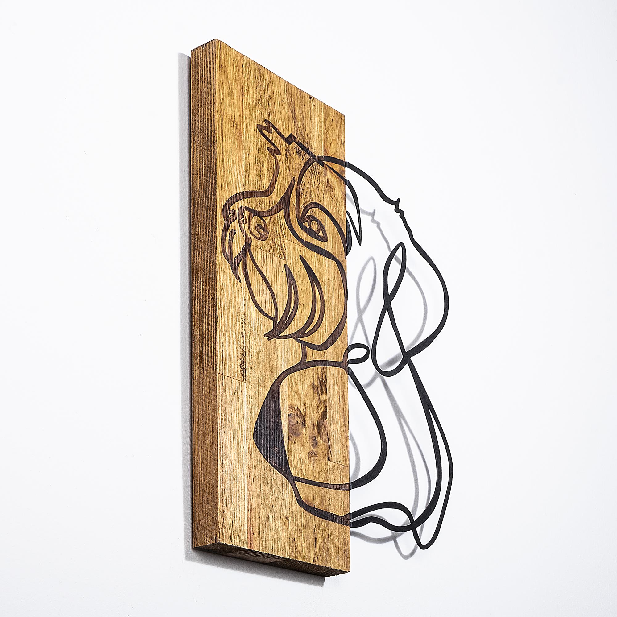 MA-265 Ahşap Metal Duvar Tablosu | ByLamp