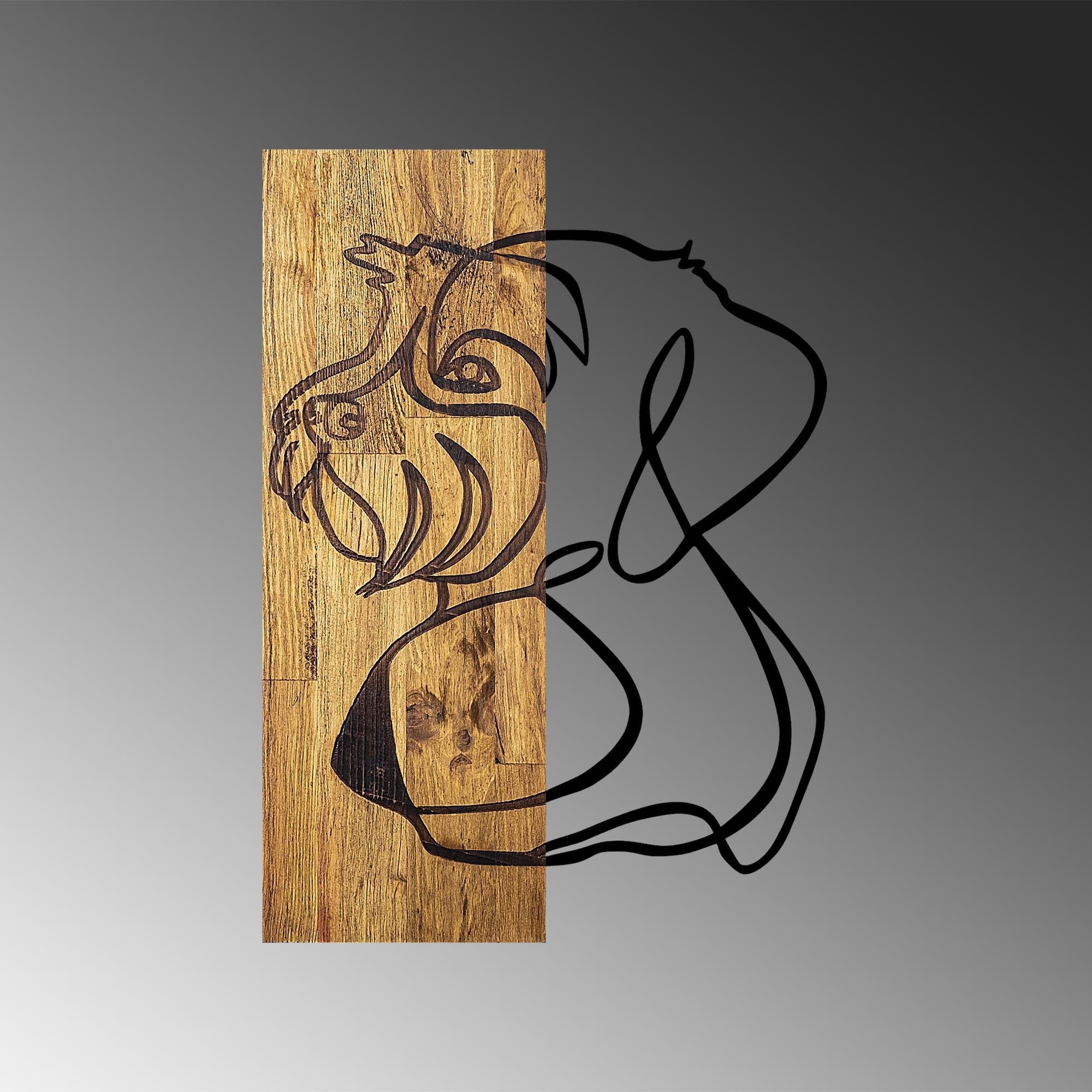 MA-265 Ahşap Metal Duvar Tablosu | ByLamp