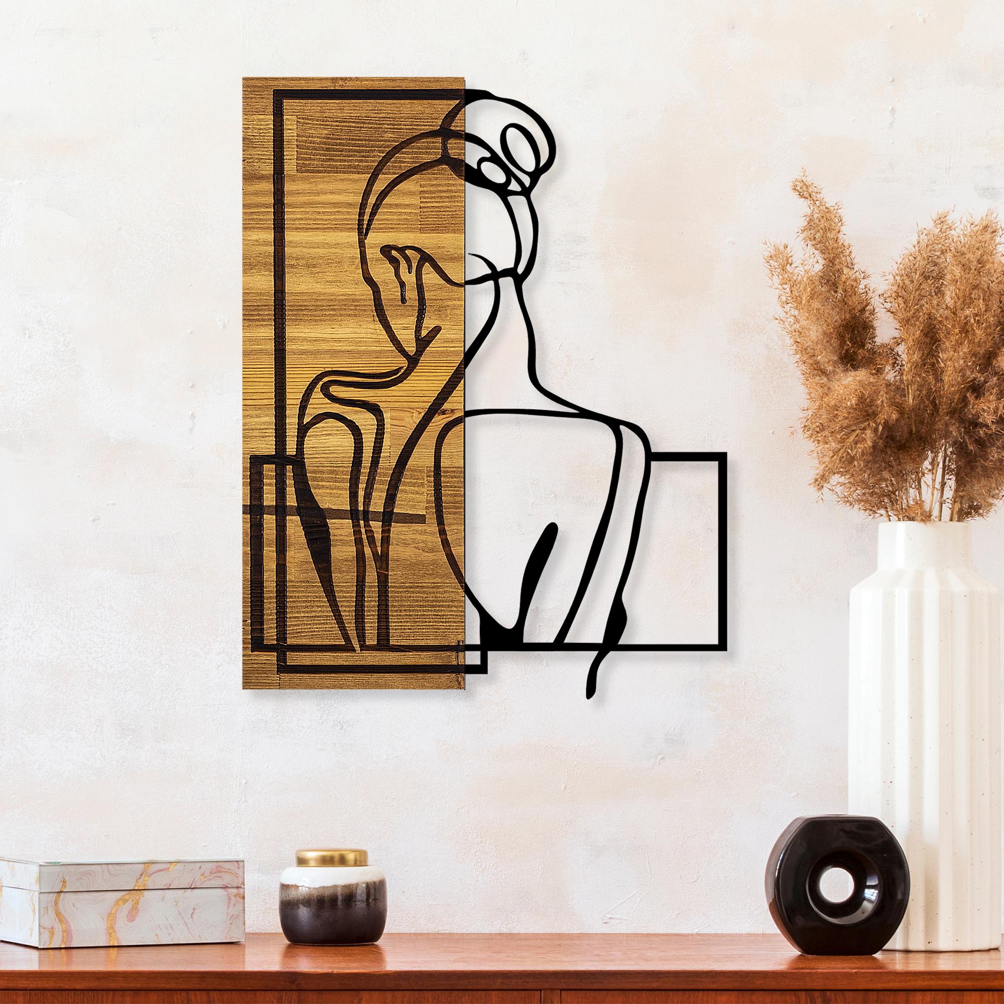 MA-270 Ahşap Metal Duvar Tablosu | ByLamp