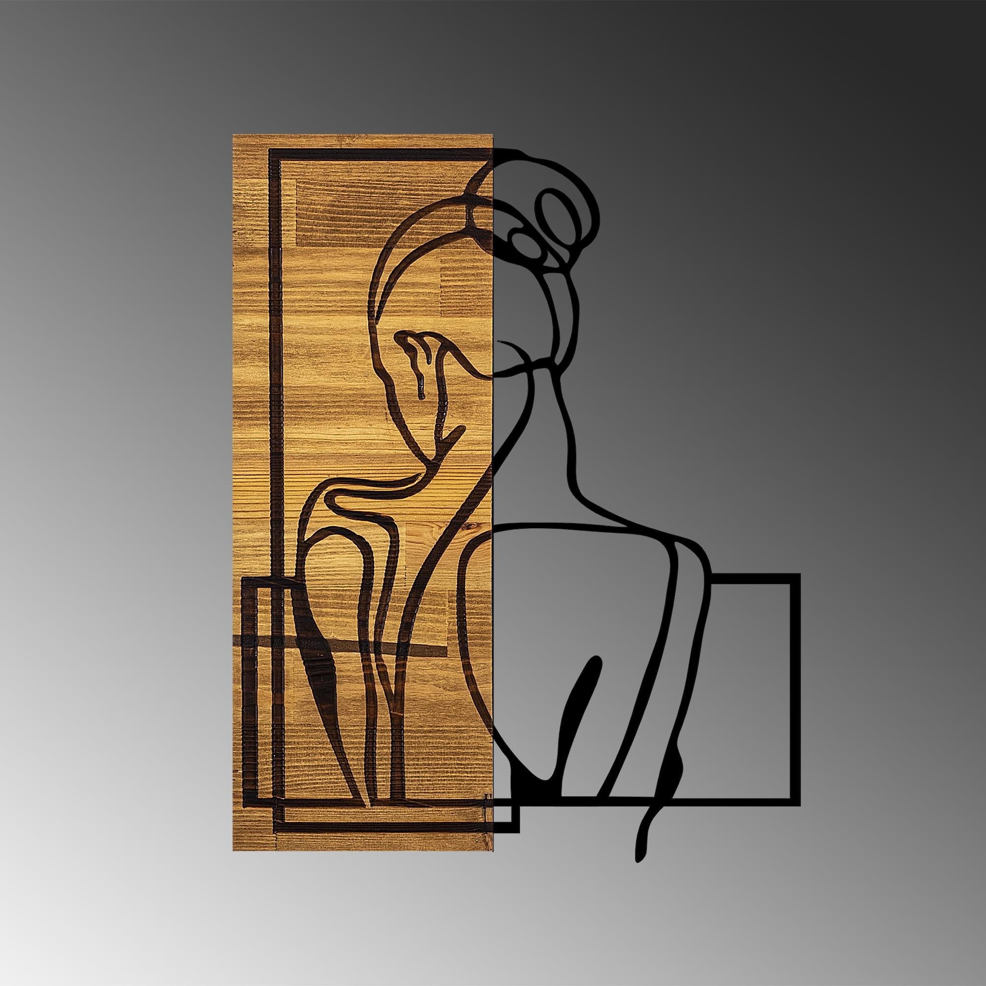 MA-270 Ahşap Metal Duvar Tablosu | ByLamp