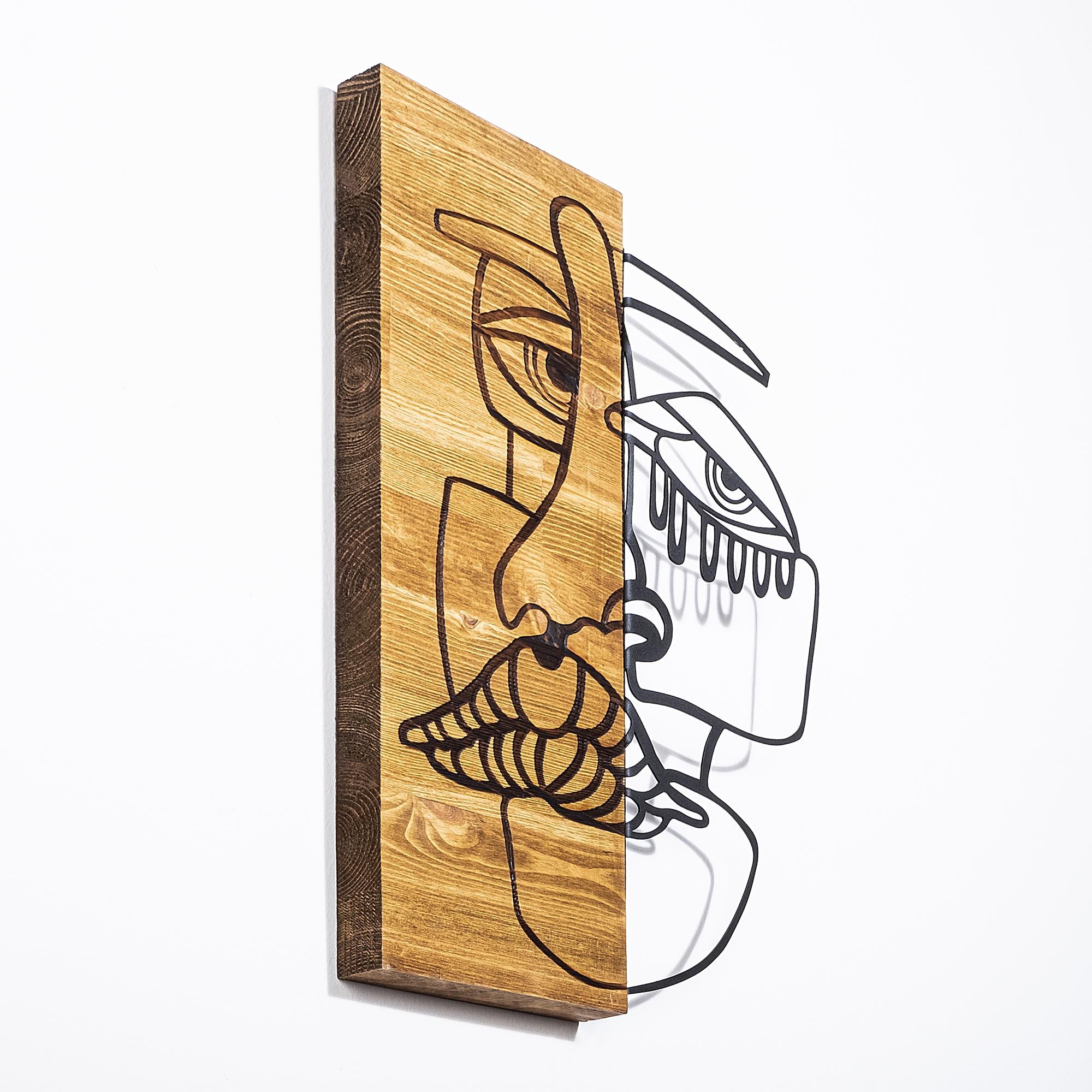 MA-273 Ahşap Metal Duvar Tablosu | ByLamp