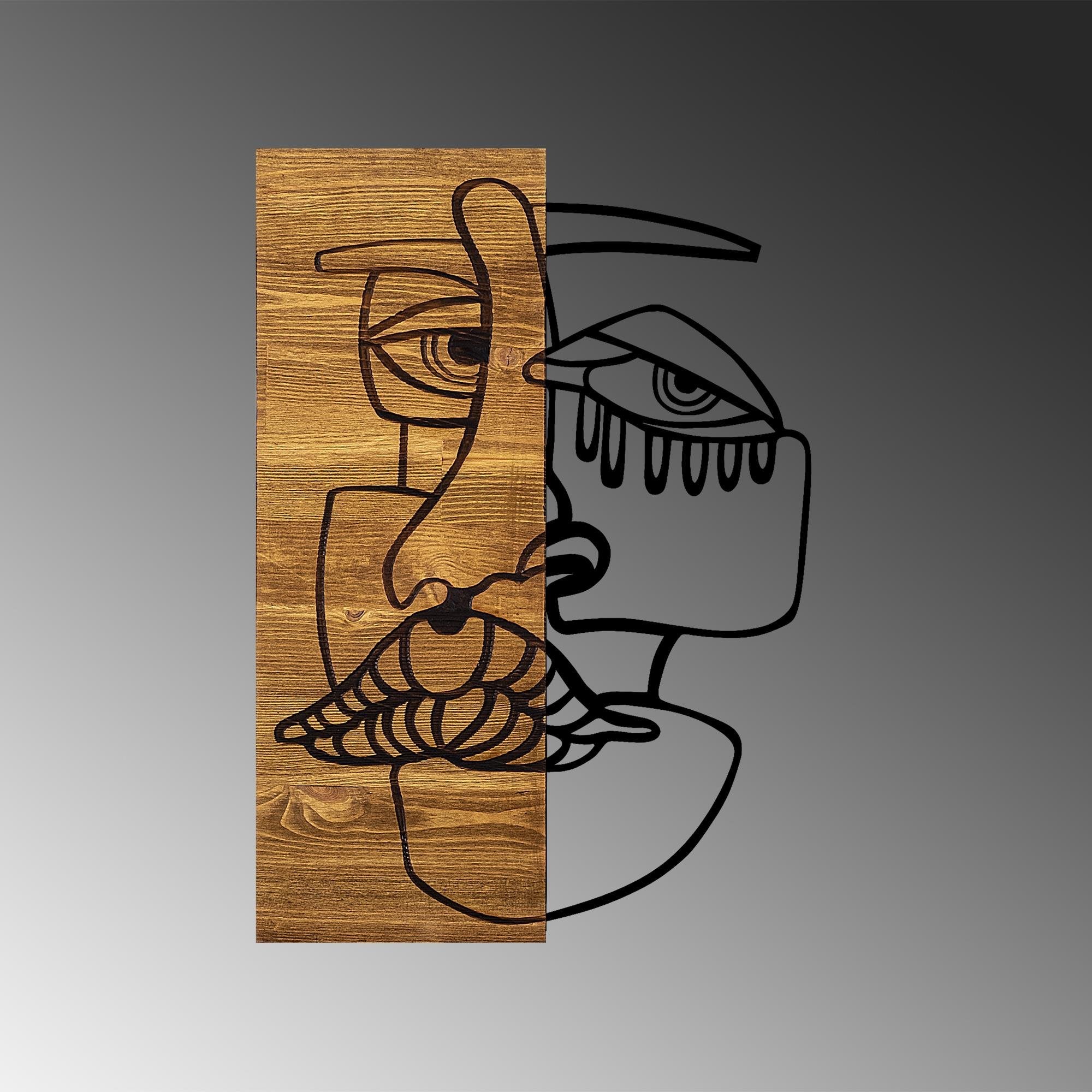 MA-273 Ahşap Metal Duvar Tablosu | ByLamp