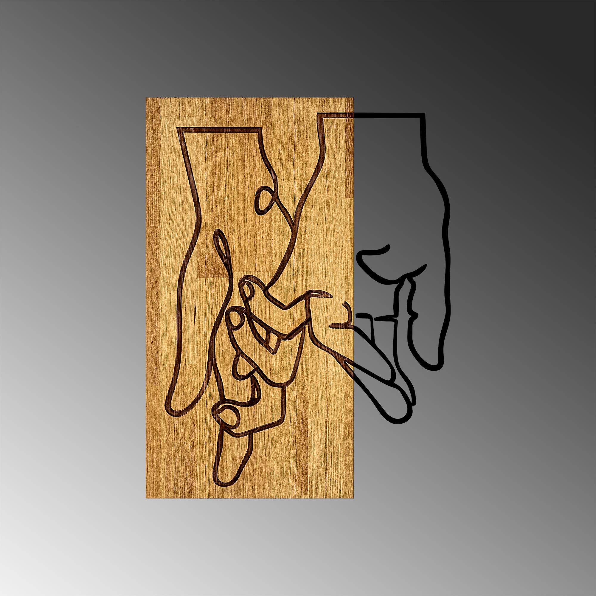 MA-279 Ahşap Metal Duvar Tablosu | ByLamp