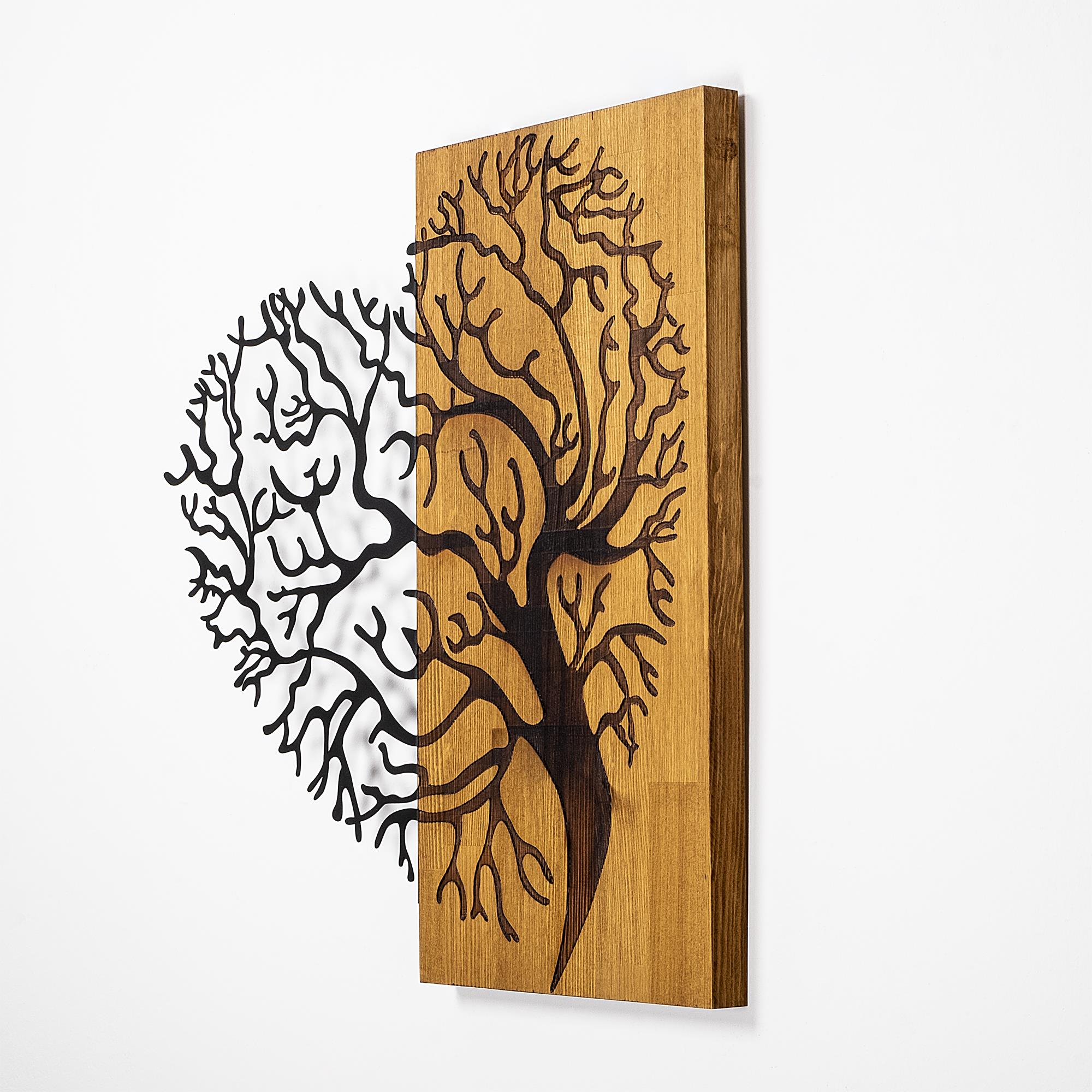 MA-289 Ahşap Metal Duvar Tablosu | ByLamp