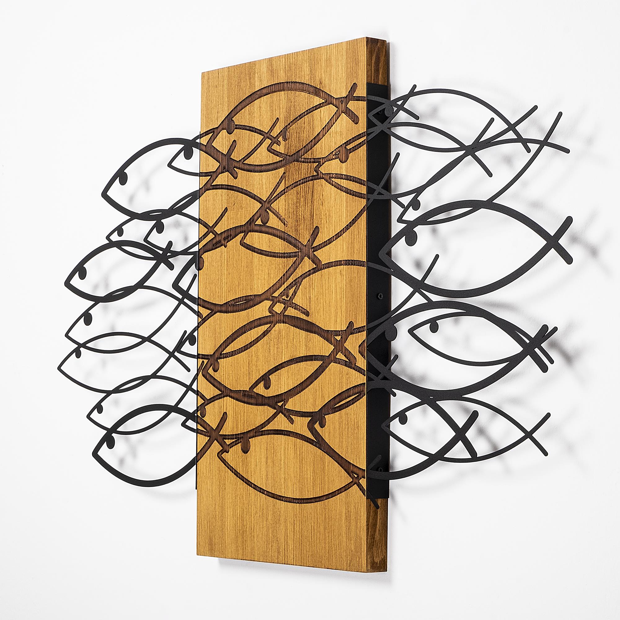 MA-304 Ahşap Metal Duvar Tablosu | ByLamp