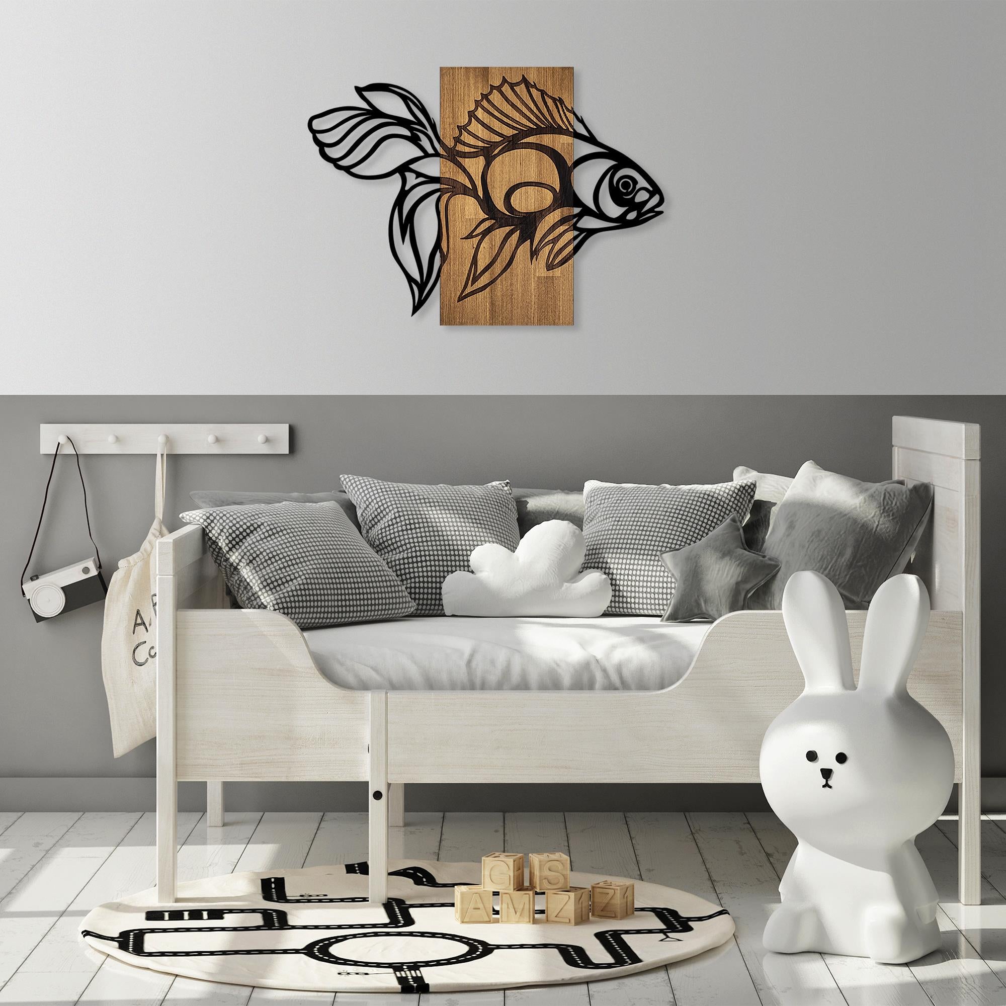 MA-306 Ahşap Metal Duvar Tablosu | ByLamp