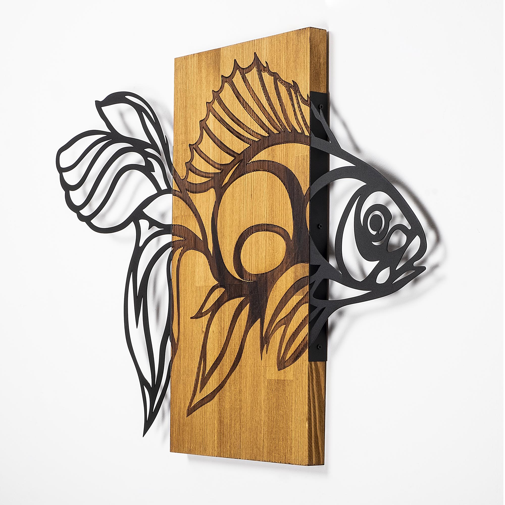 MA-306 Ahşap Metal Duvar Tablosu | ByLamp