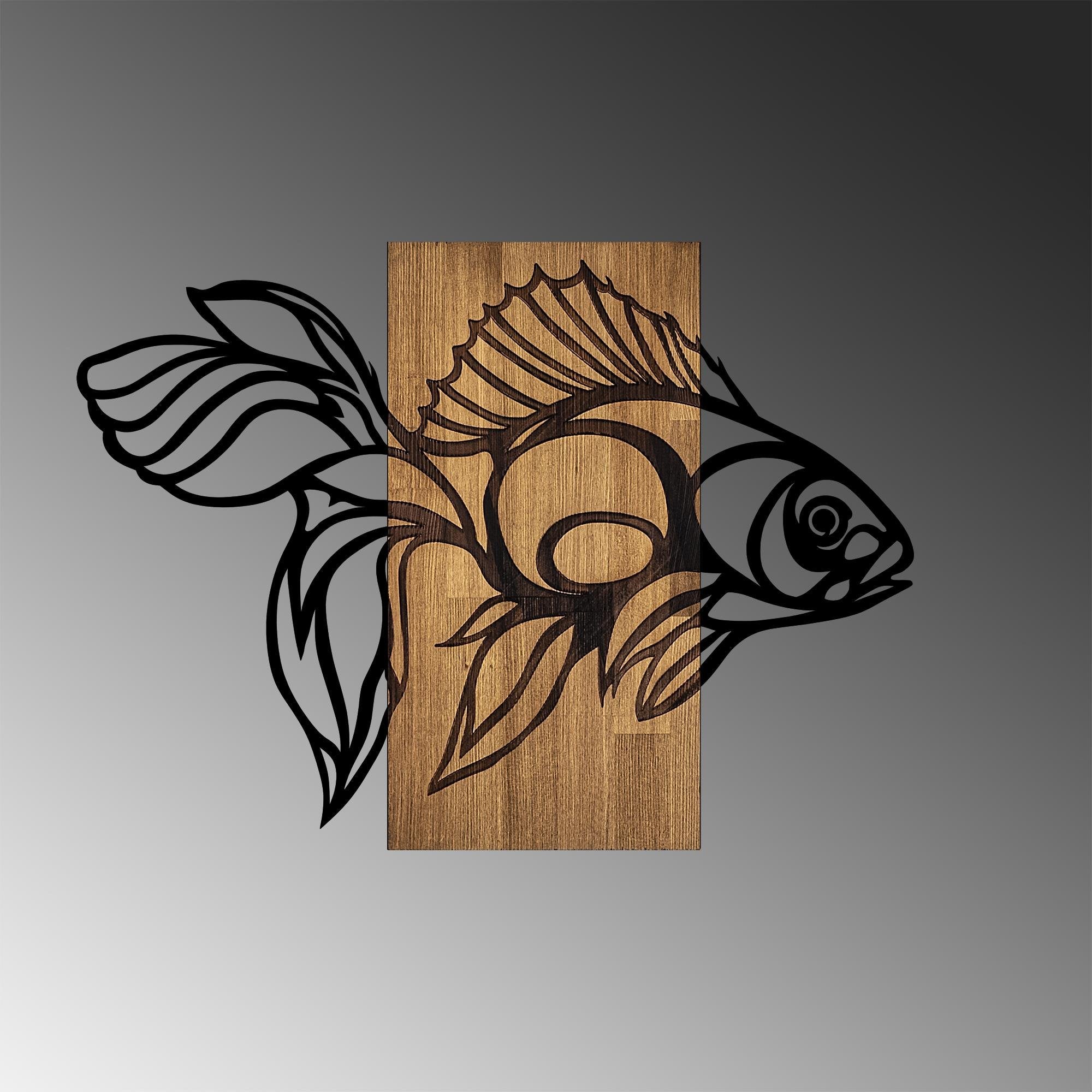 MA-306 Ahşap Metal Duvar Tablosu | ByLamp