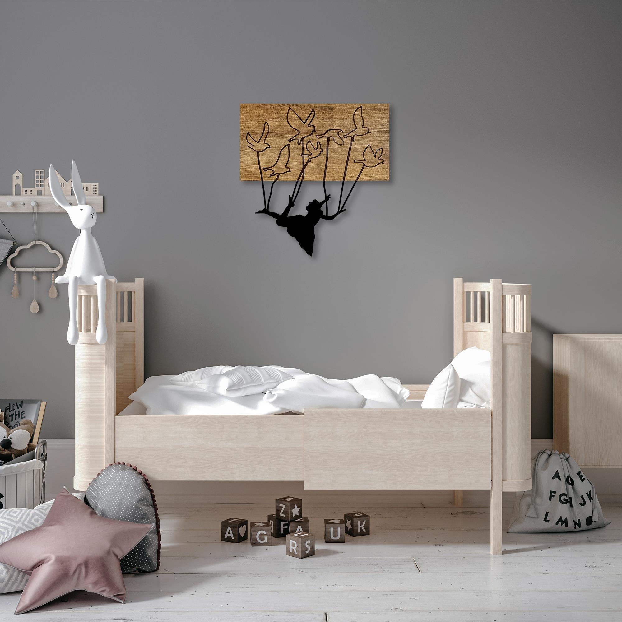 MA-310 Ahşap Metal Duvar Tablosu | ByLamp