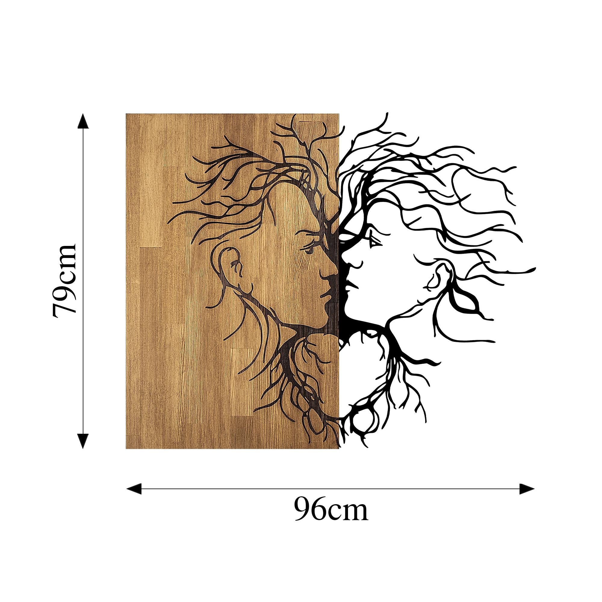 MA-315 Ahşap Metal Duvar Tablosu | ByLamp