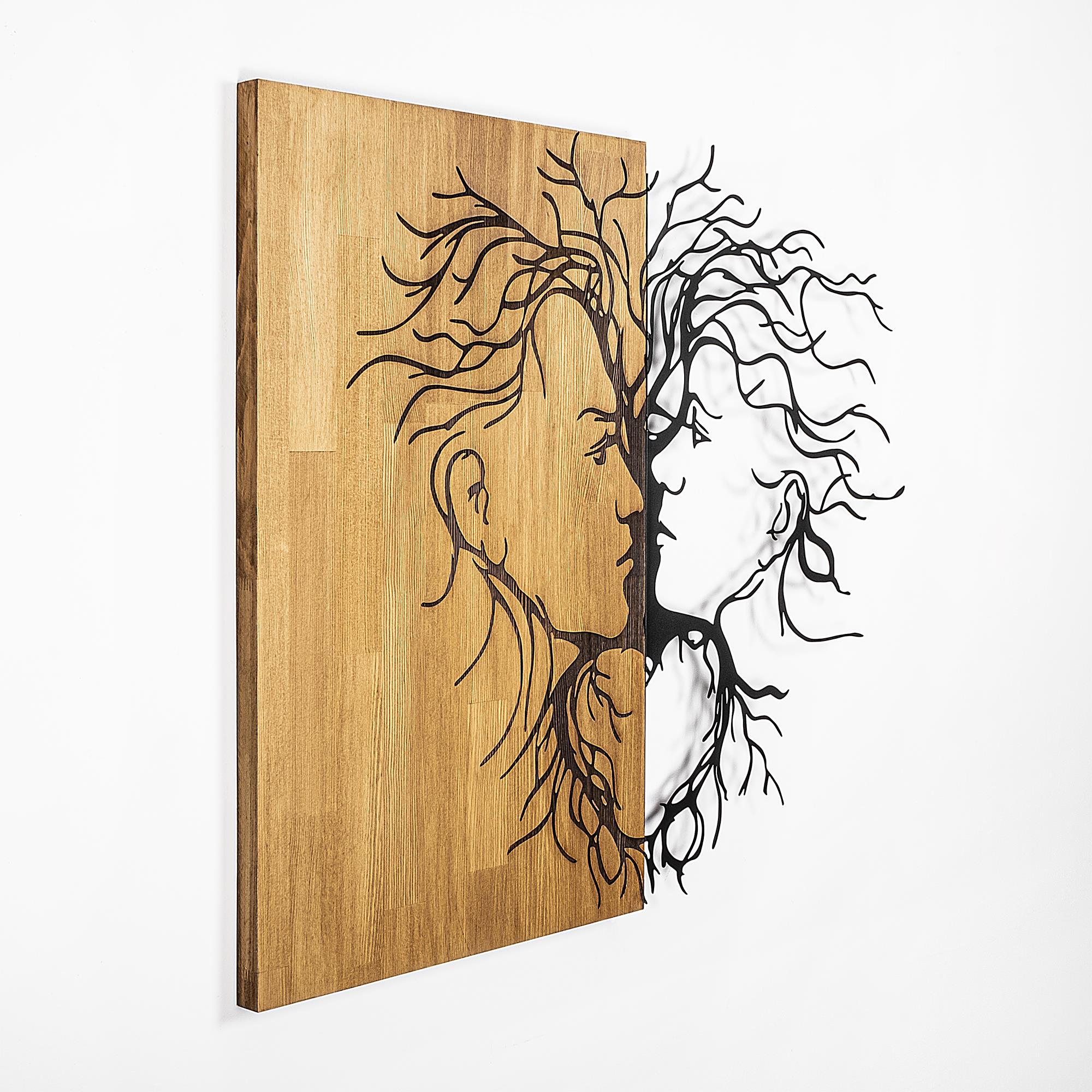 MA-315 Ahşap Metal Duvar Tablosu | ByLamp