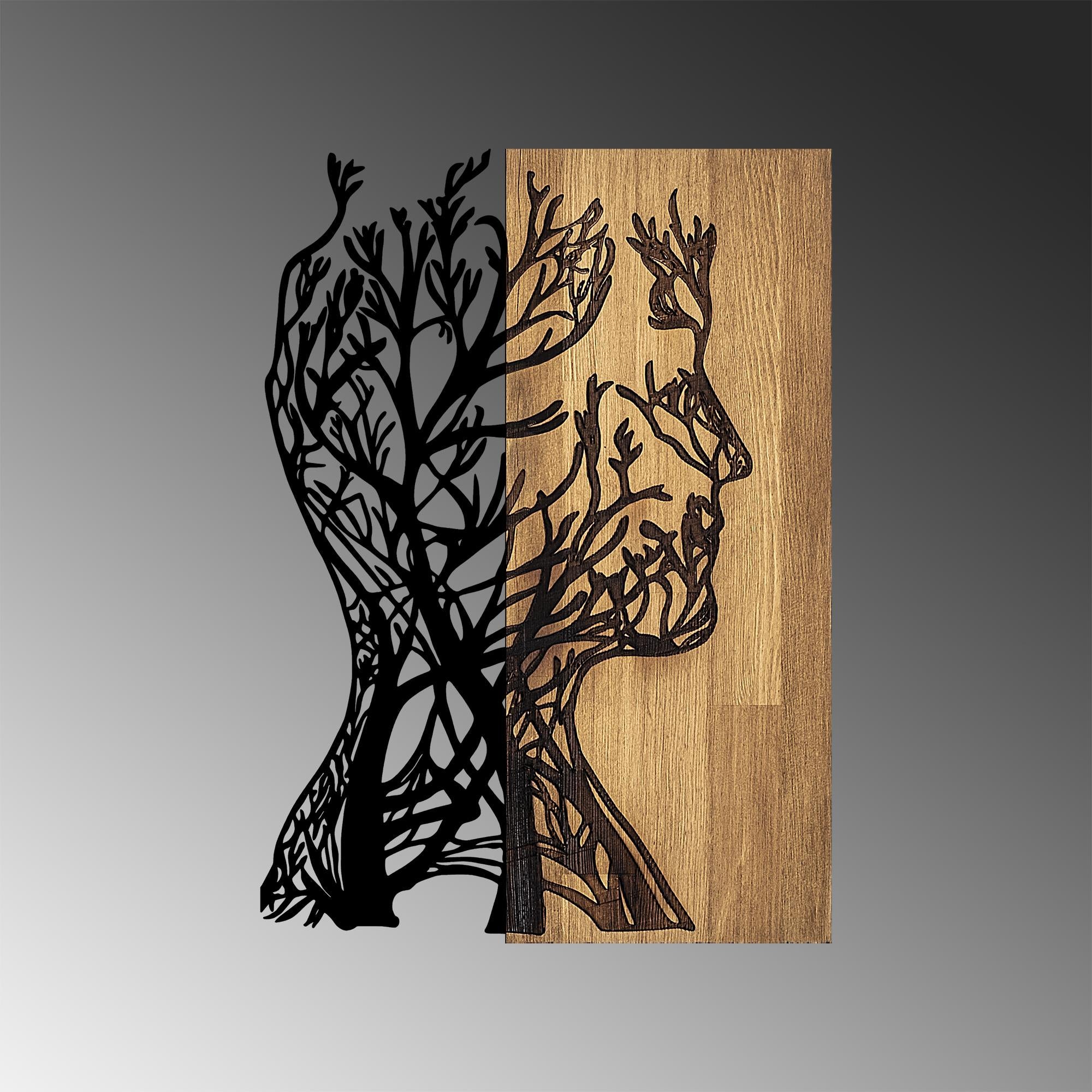 MA-319 Ahşap Metal Duvar Tablosu | ByLamp