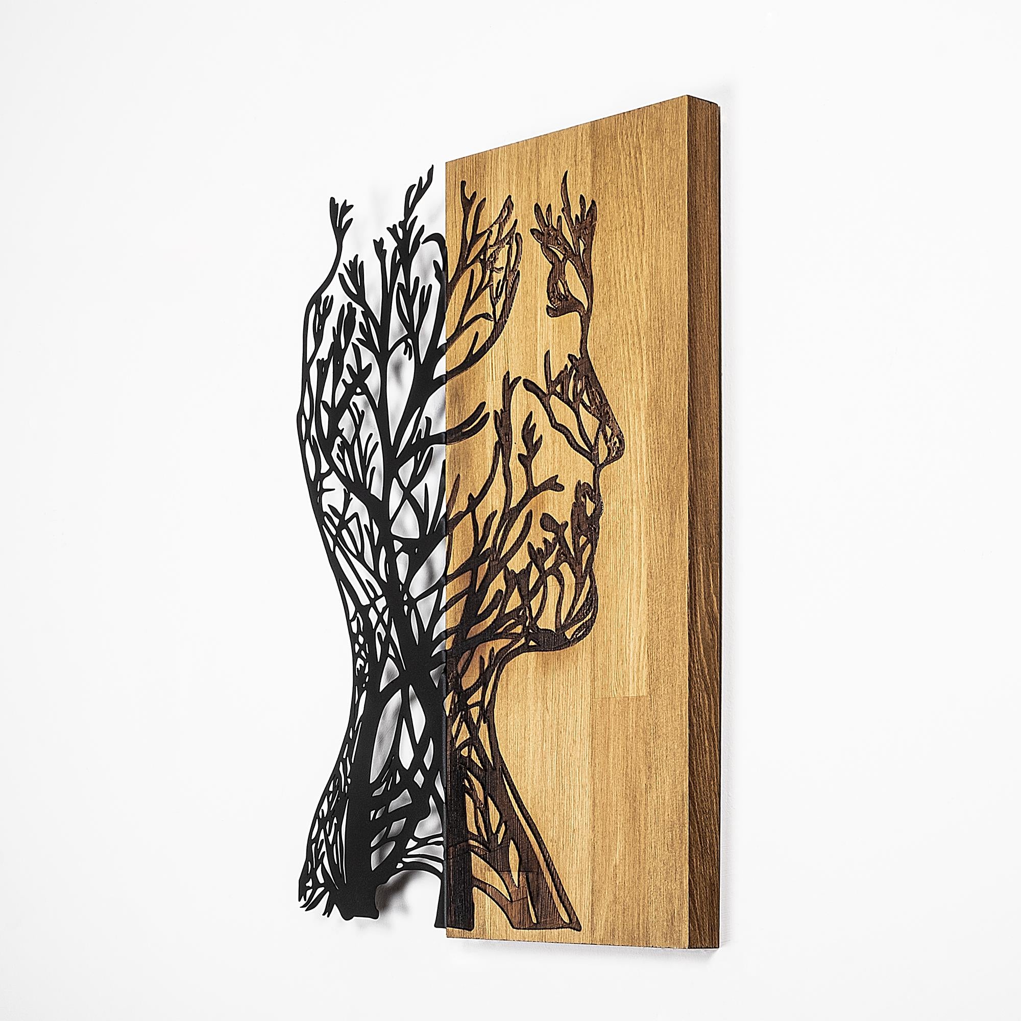 MA-319 Ahşap Metal Duvar Tablosu | ByLamp