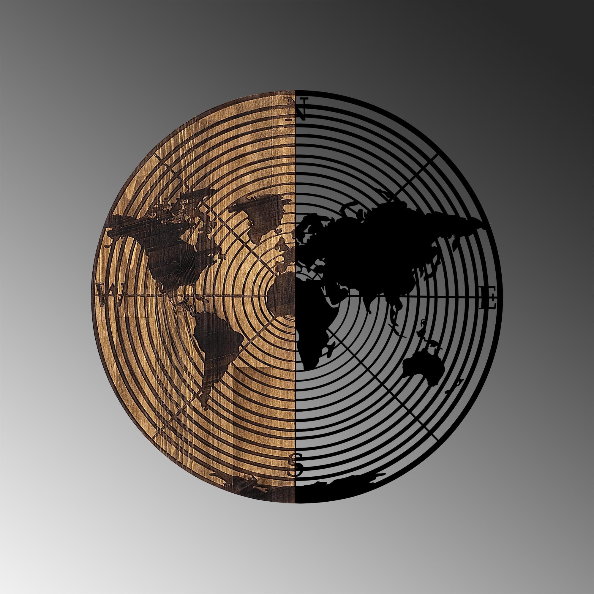 MA-321 Ahşap Metal Duvar Tablosu | ByLamp