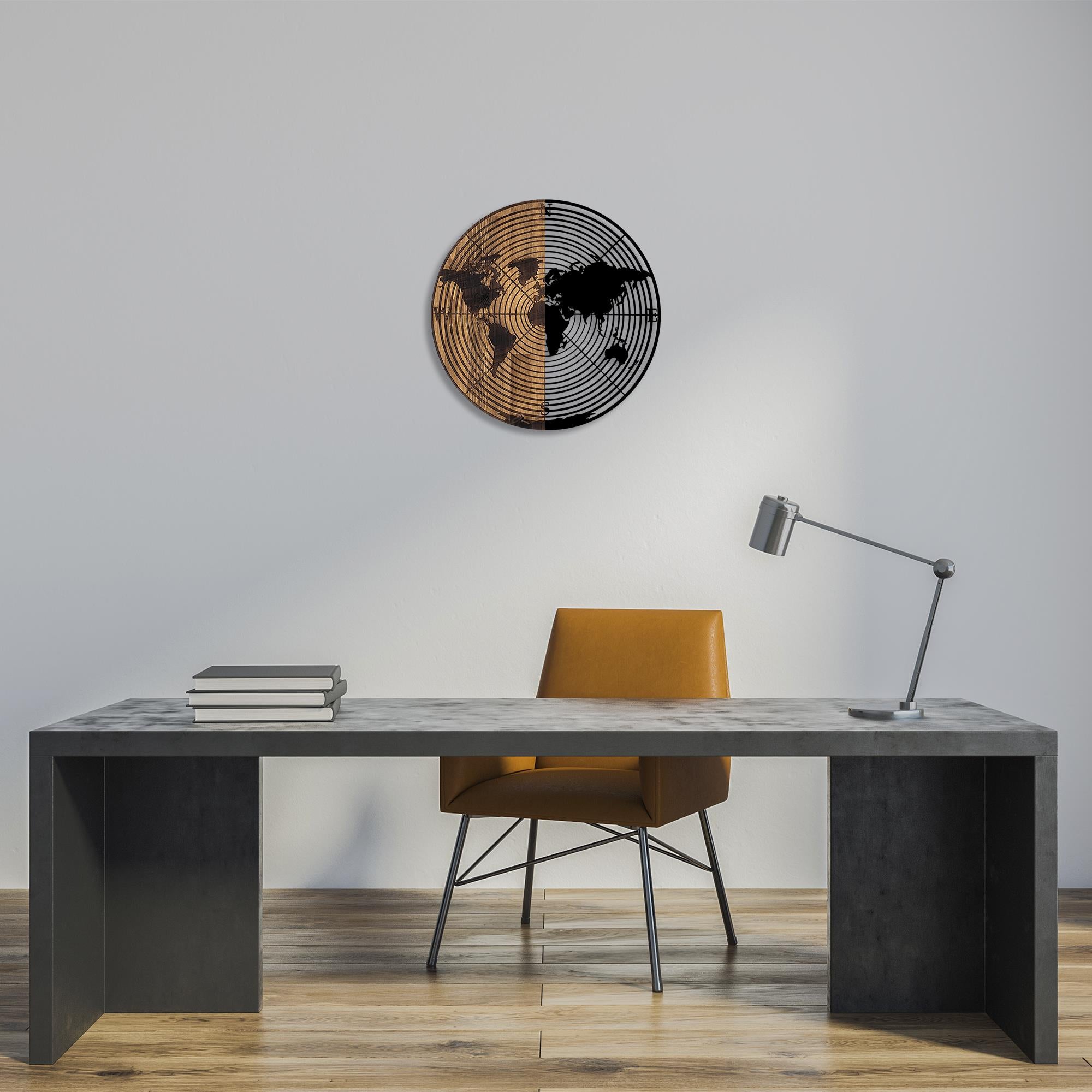 MA-321 Ahşap Metal Duvar Tablosu | ByLamp