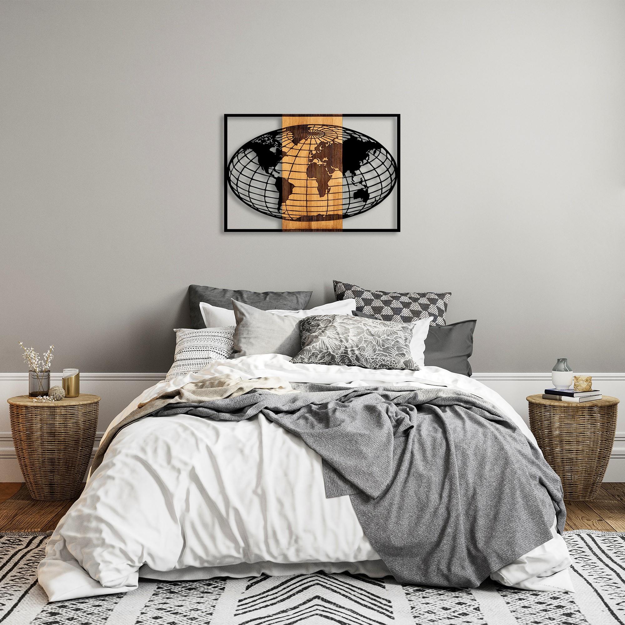 MA-326 Ahşap Metal Duvar Tablosu | ByLamp