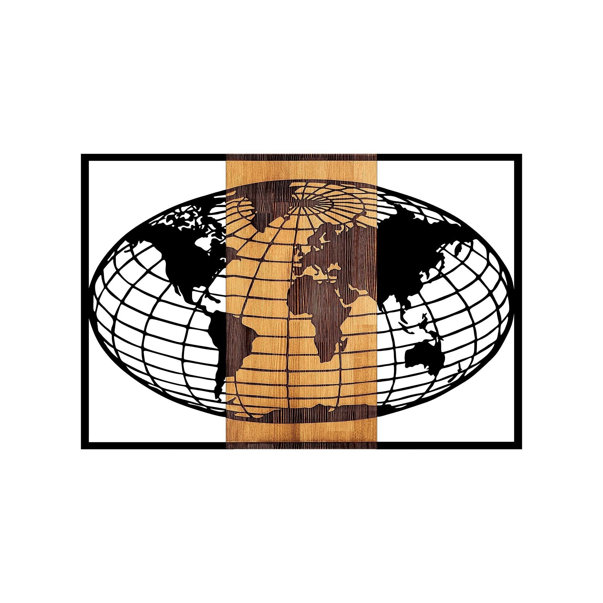 MA-326 Ahşap Metal Duvar Tablosu | ByLamp