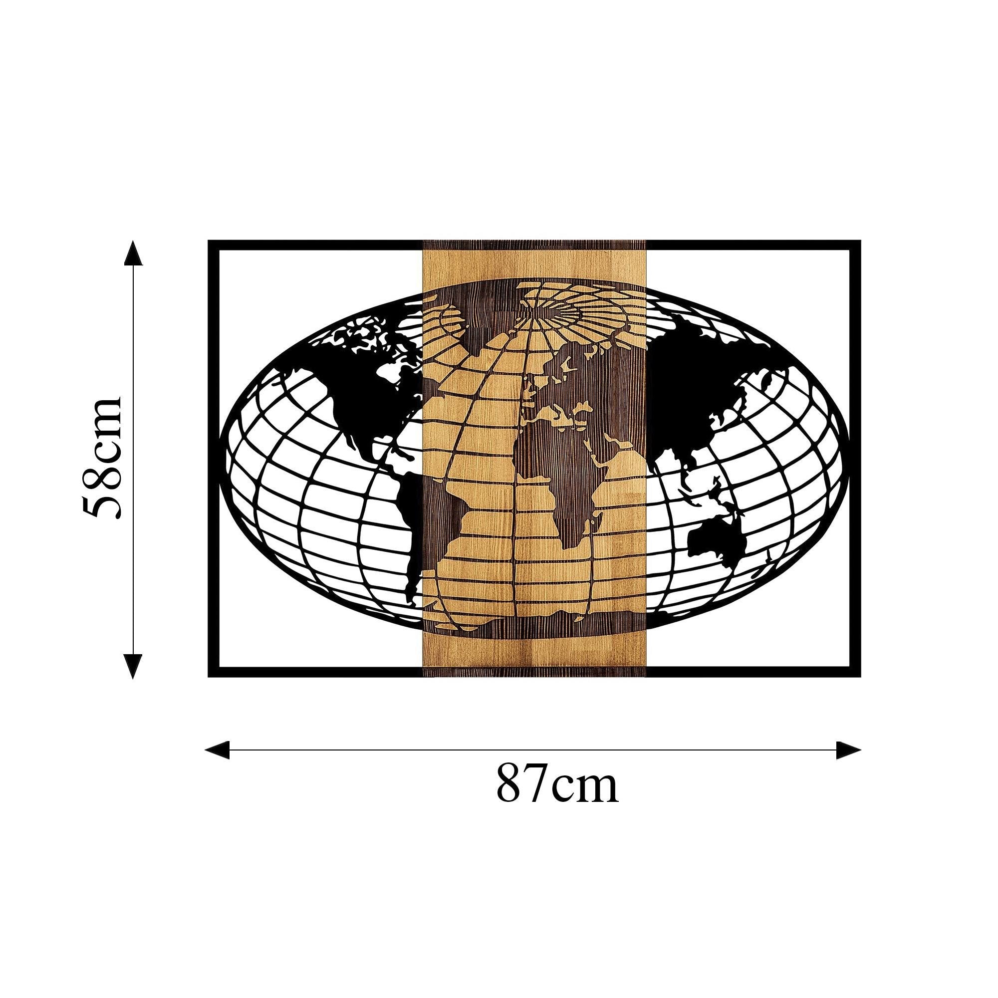 MA-326 Ahşap Metal Duvar Tablosu | ByLamp