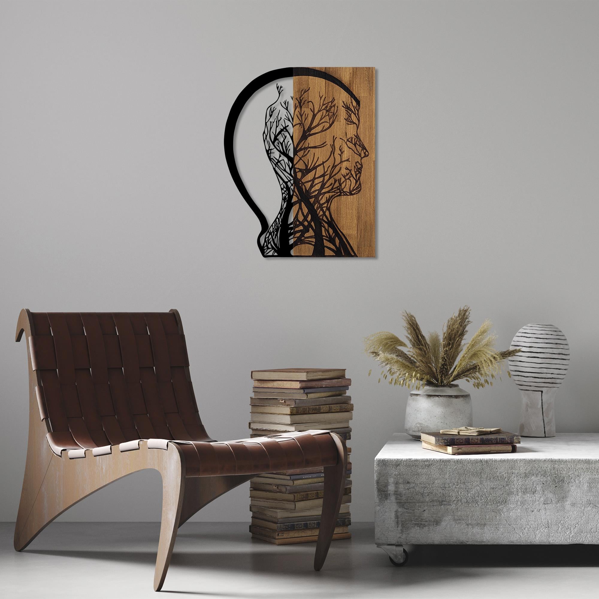 MA-341 Ahşap Metal Duvar Tablosu | ByLamp