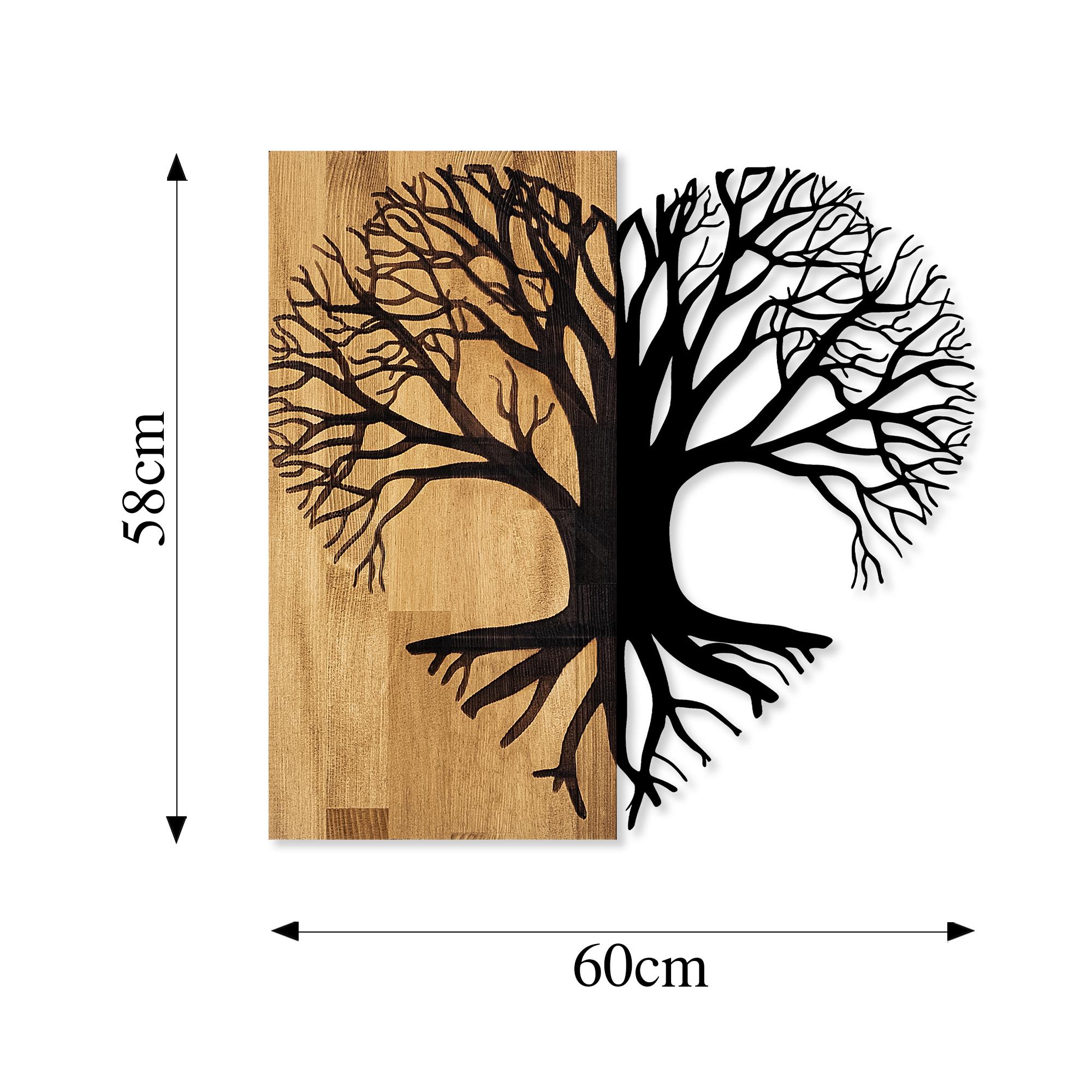 MA-344 Ahşap Metal Duvar Tablosu | ByLamp