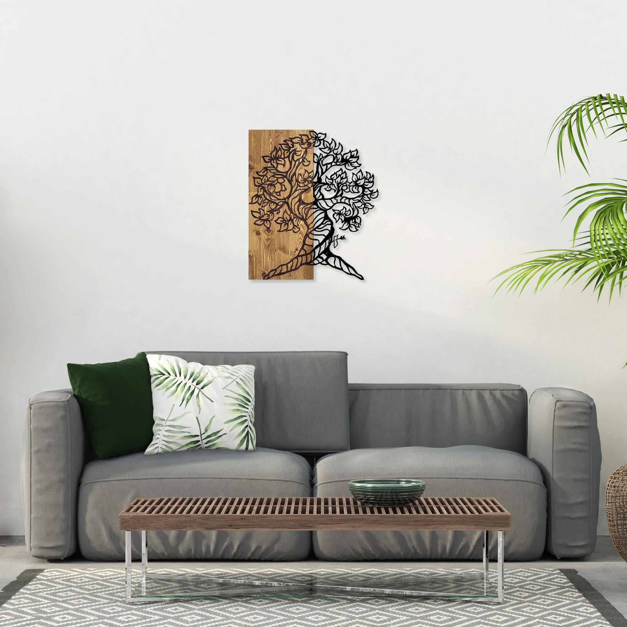 MA-346 Ahşap Metal Duvar Tablosu | ByLamp