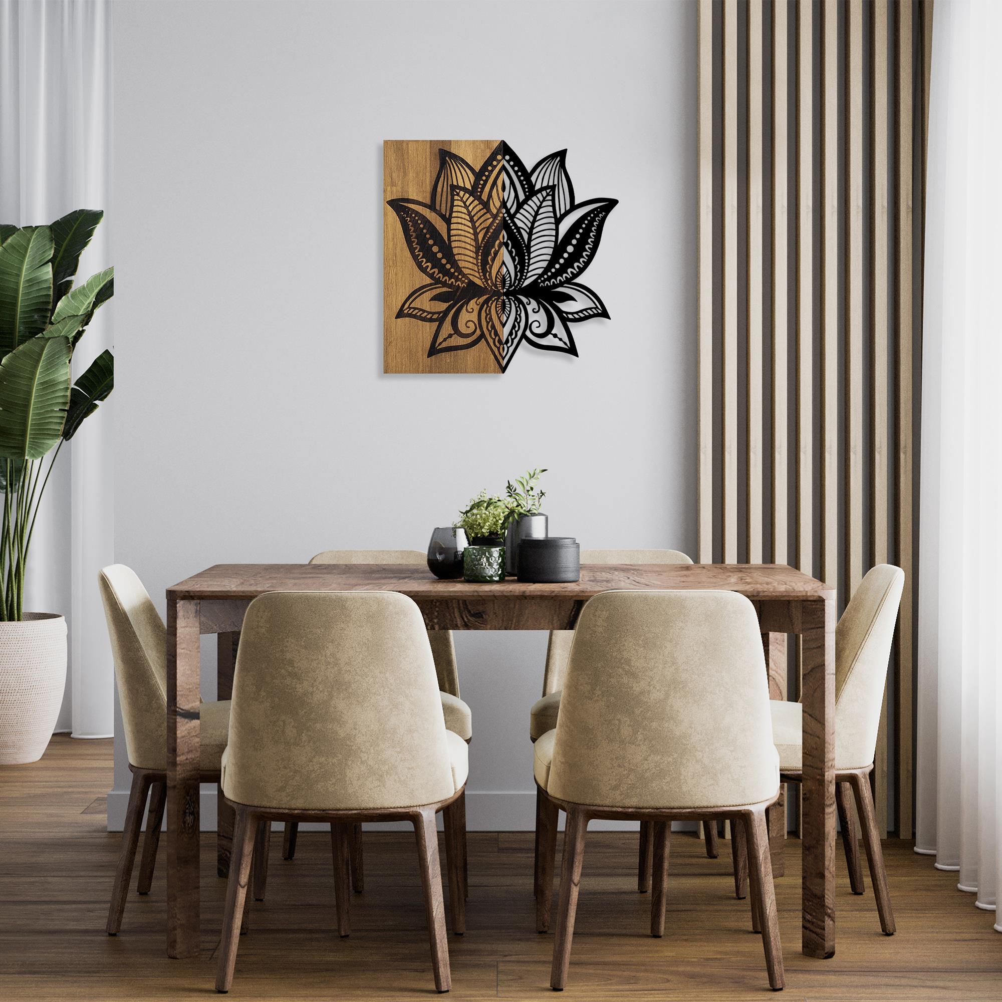 MA-347 Ahşap Metal Duvar Tablosu | ByLamp