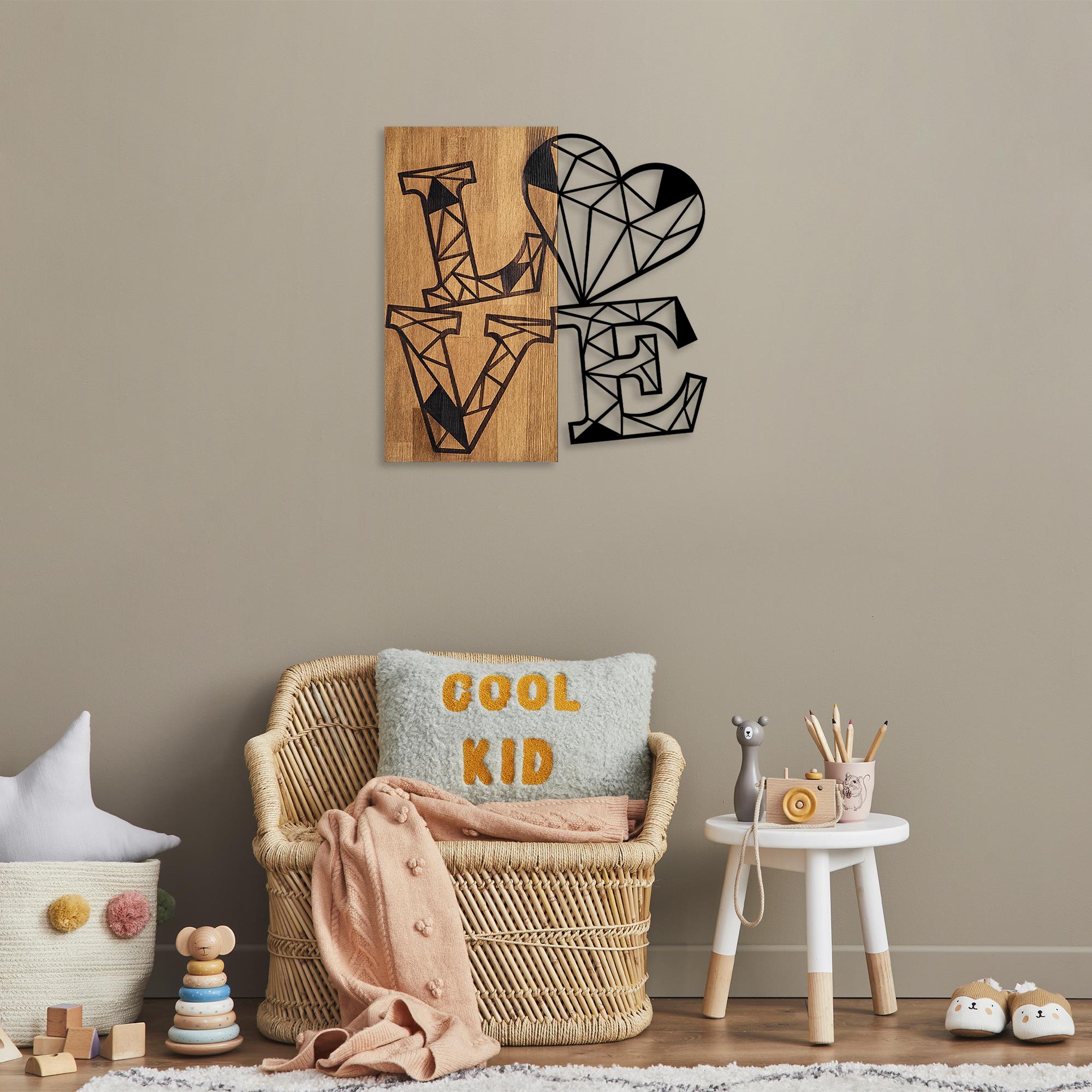 MA-348 Ahşap Metal Duvar Tablosu | ByLamp