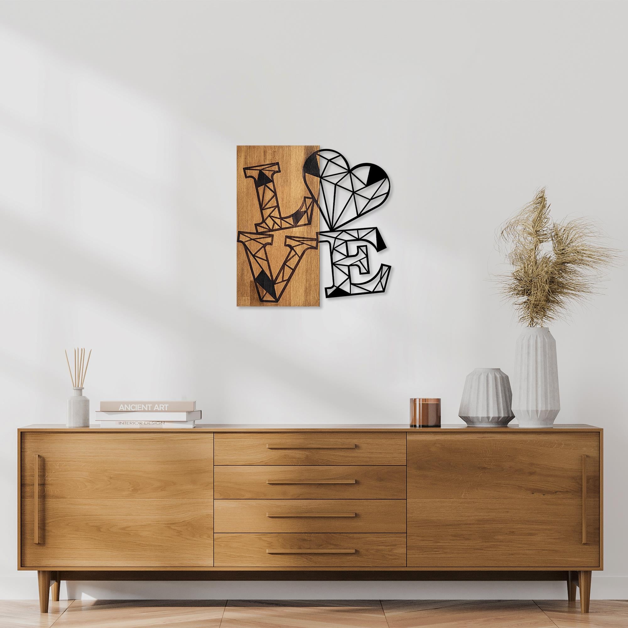 MA-348 Ahşap Metal Duvar Tablosu | ByLamp