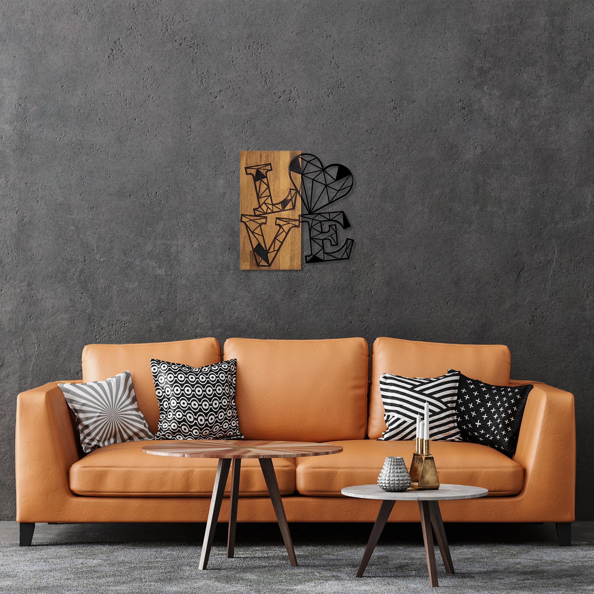 MA-348 Ahşap Metal Duvar Tablosu | ByLamp