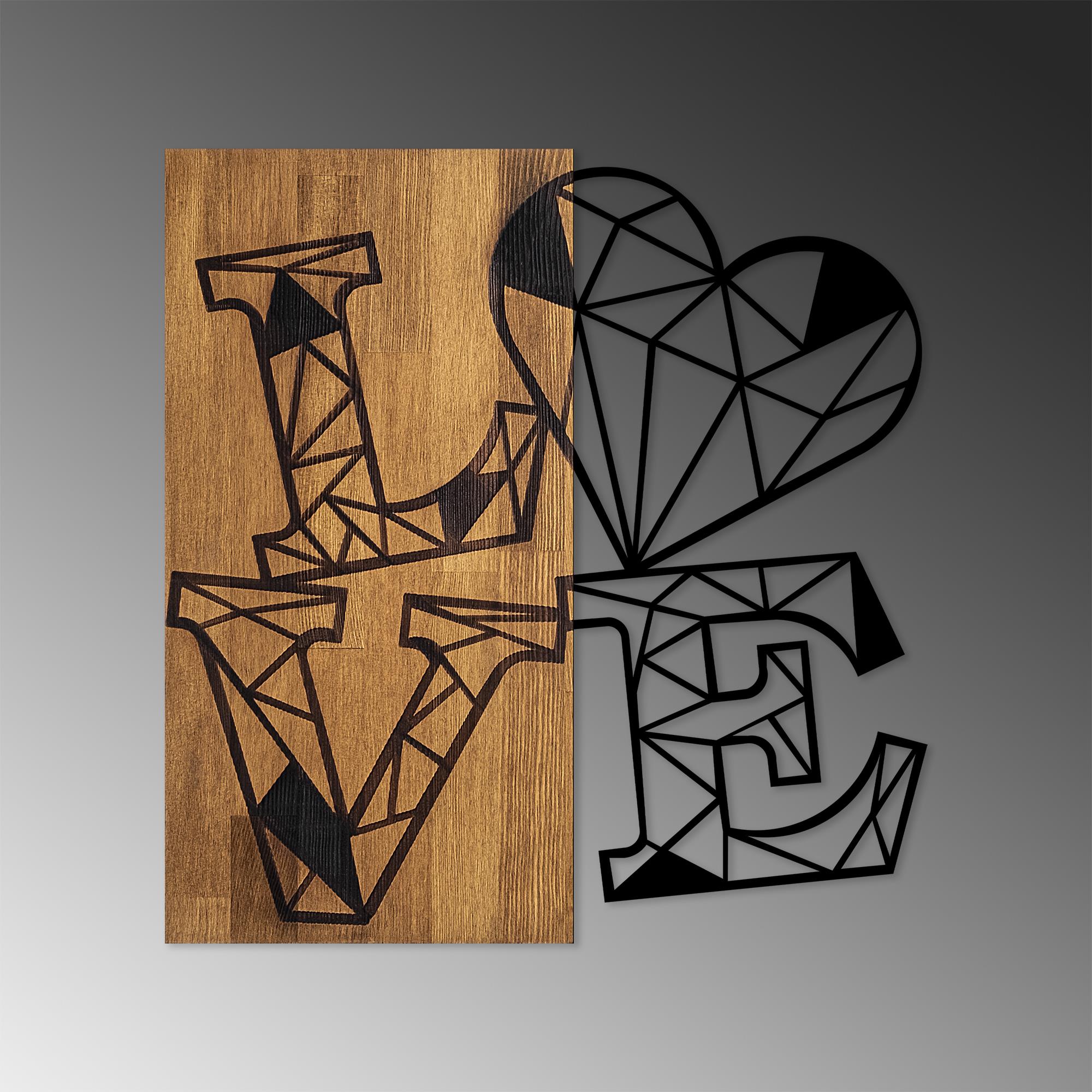 MA-348 Ahşap Metal Duvar Tablosu | ByLamp