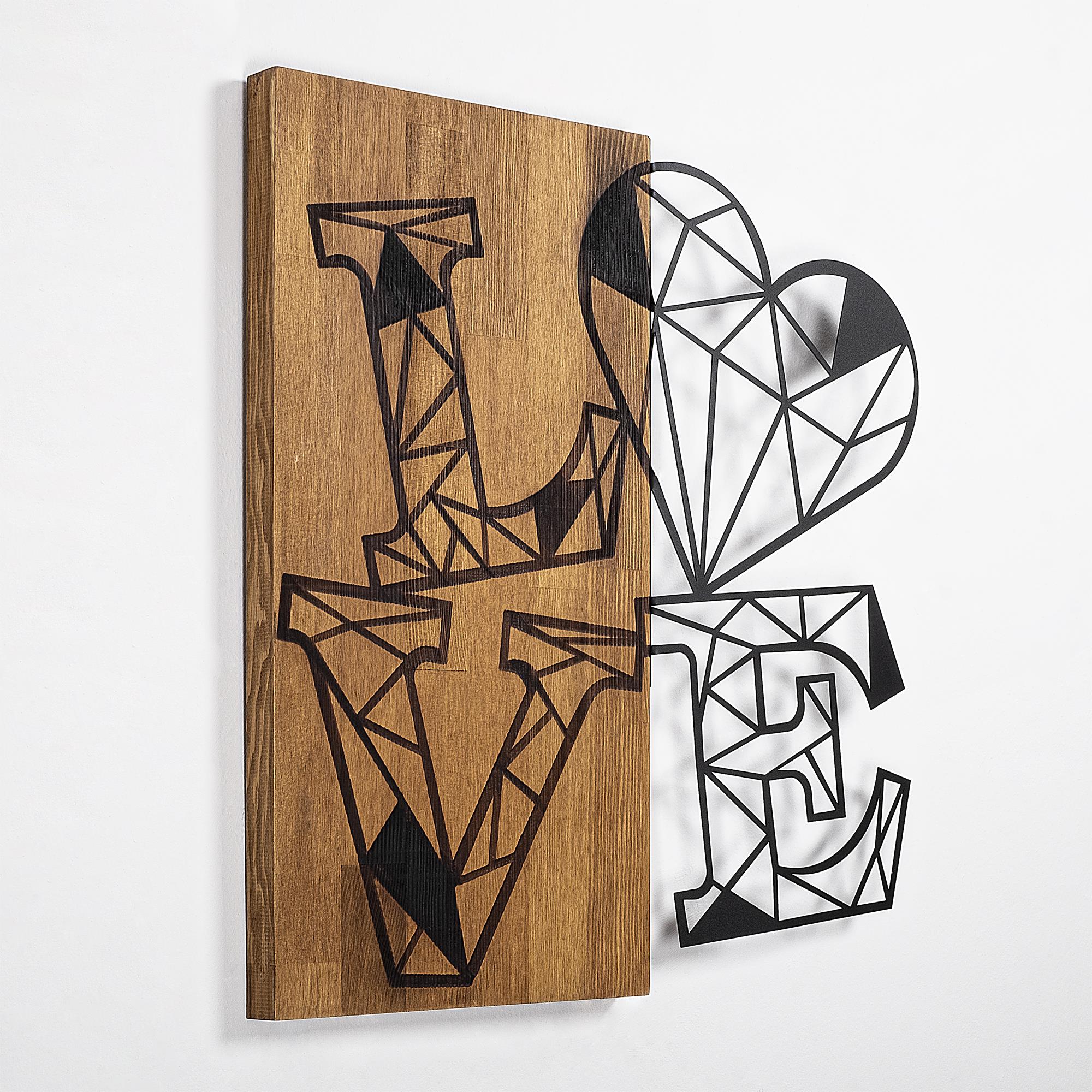 MA-348 Ahşap Metal Duvar Tablosu | ByLamp