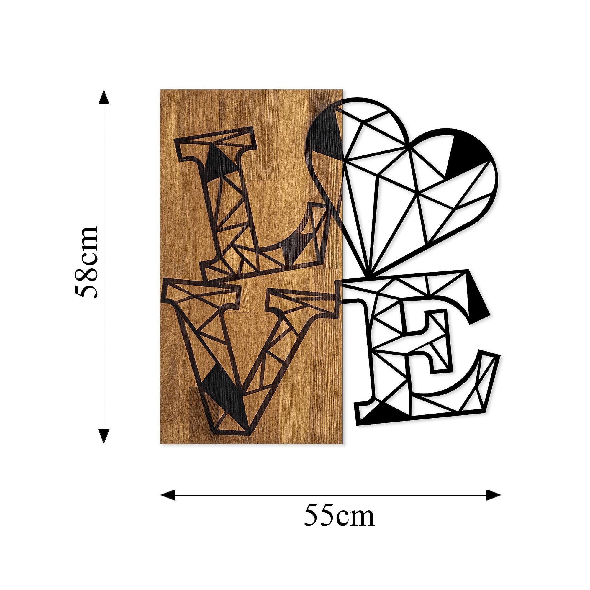 MA-348 Ahşap Metal Duvar Tablosu | ByLamp