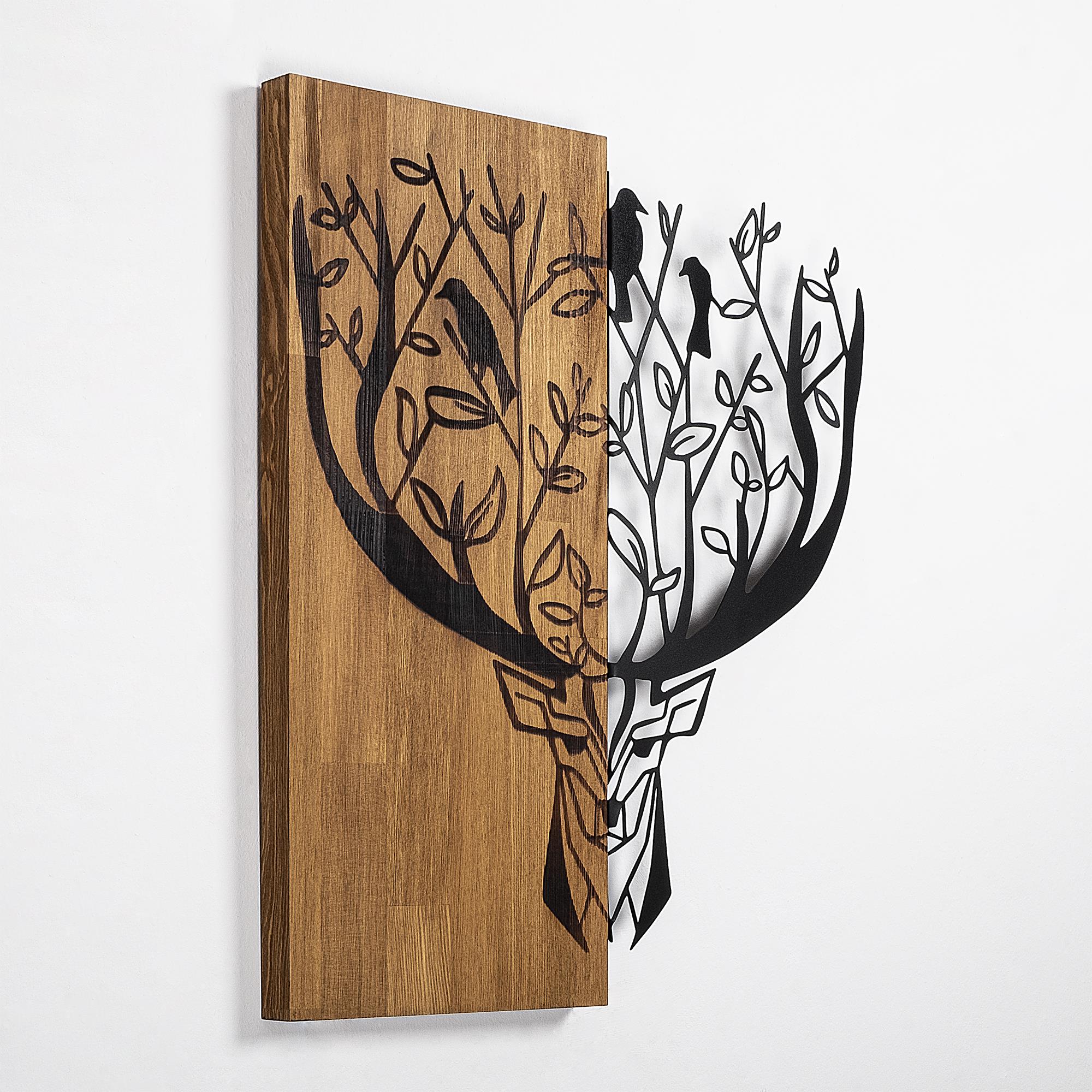 MA-349 Ahşap Metal Duvar Tablosu | ByLamp