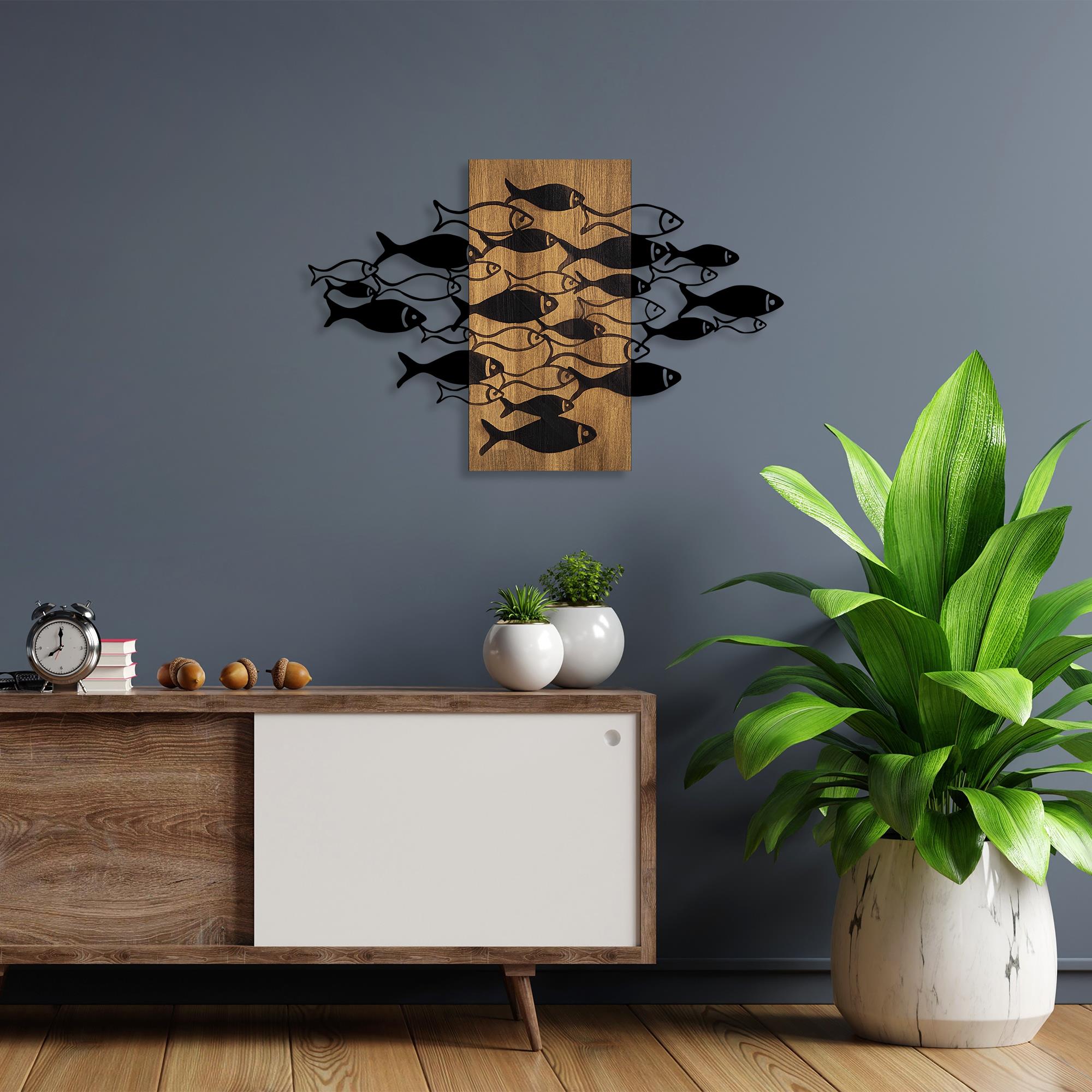 MA-351 Ahşap Metal Duvar Tablosu | ByLamp