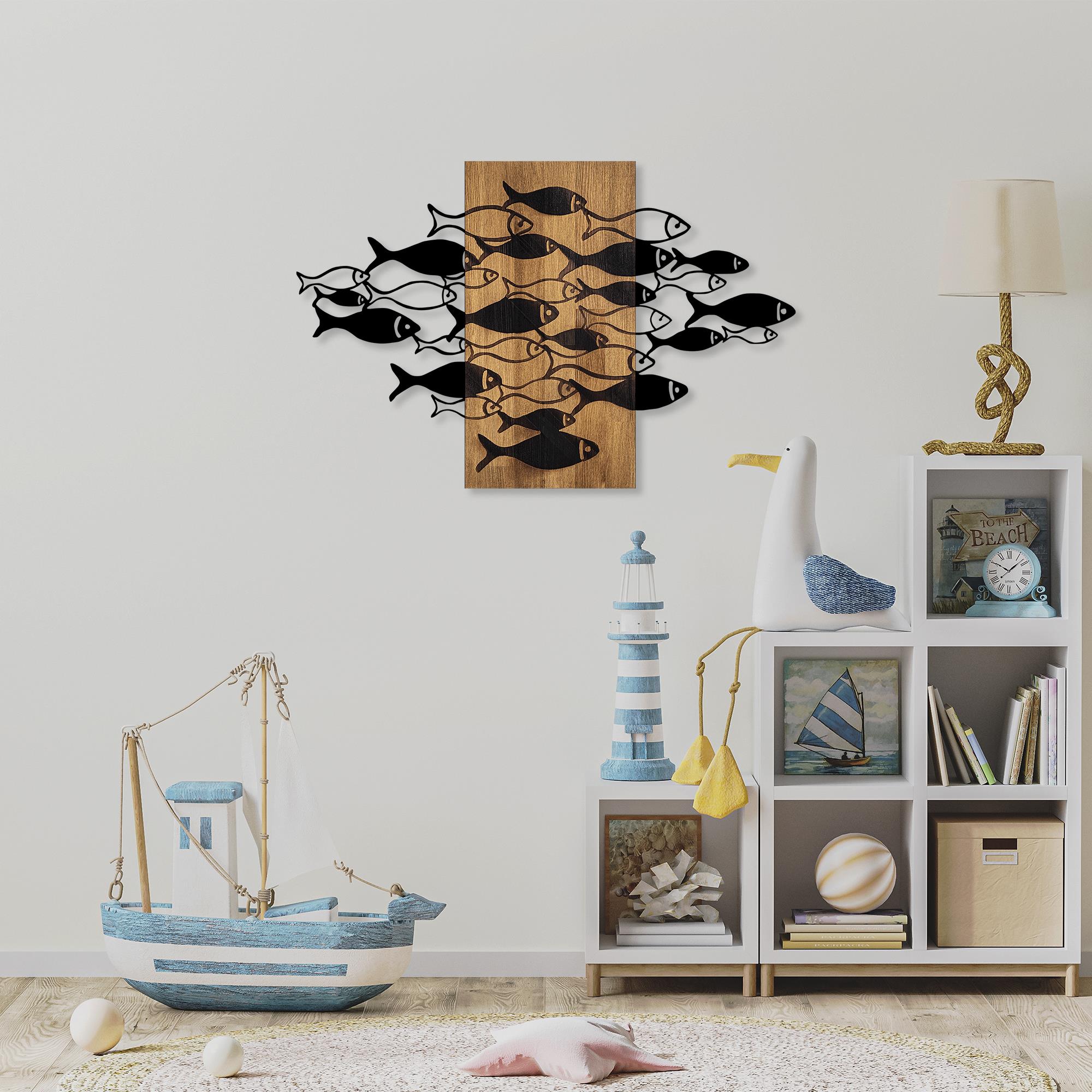 MA-351 Ahşap Metal Duvar Tablosu | ByLamp