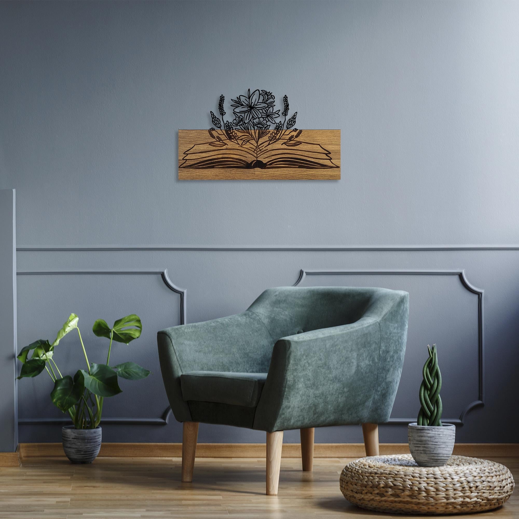 MA-355 Ahşap Metal Duvar Tablosu | ByLamp