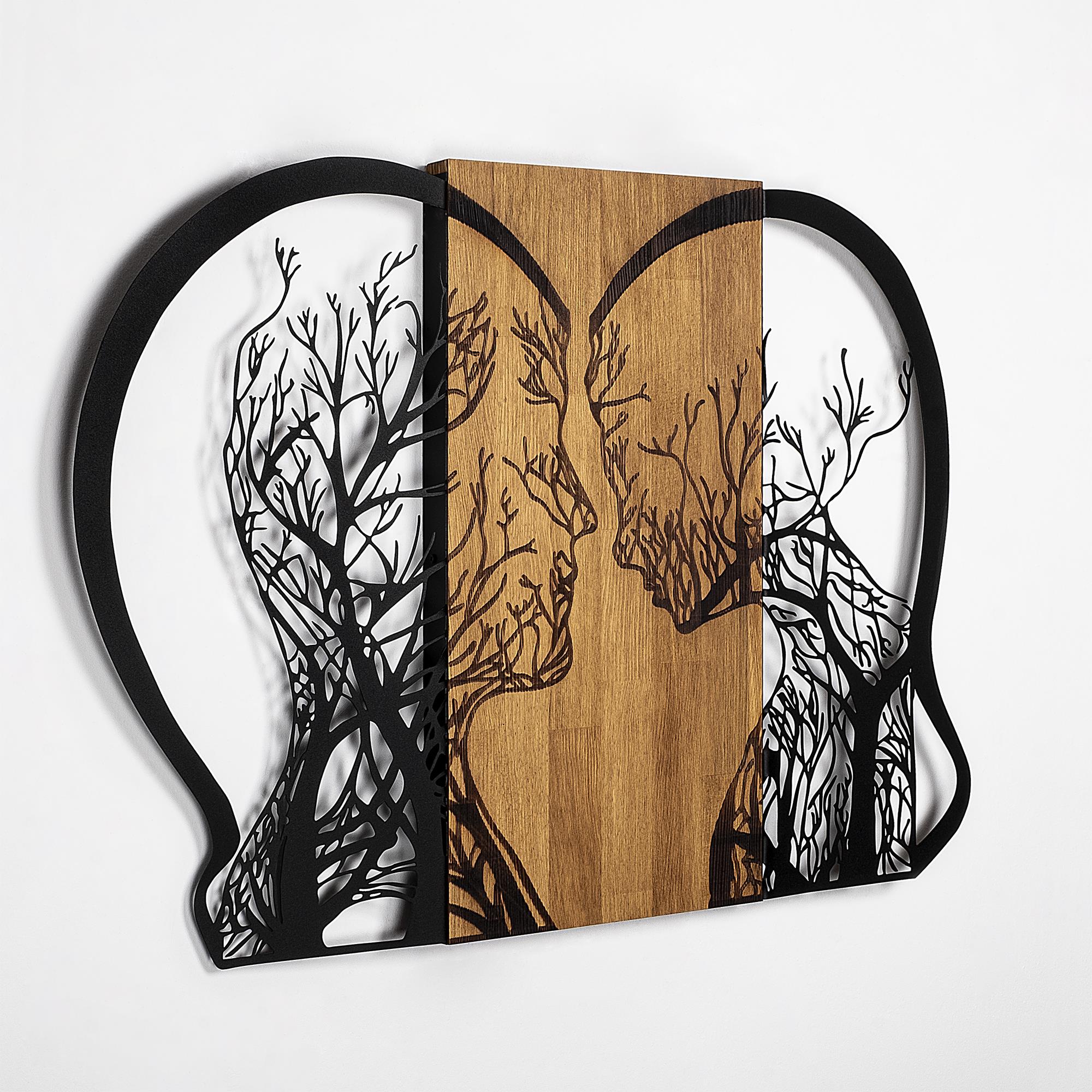 MA-358 Ahşap Metal Duvar Tablosu | ByLamp